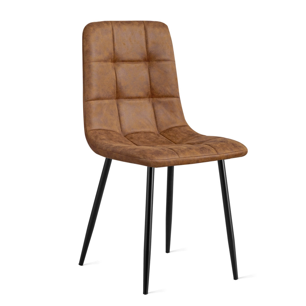 Eetkamerstoel Yerevan Microleder Cognac van Multifurn