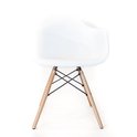 Eetkamerstoel Kunstof zitting stoel - Wit