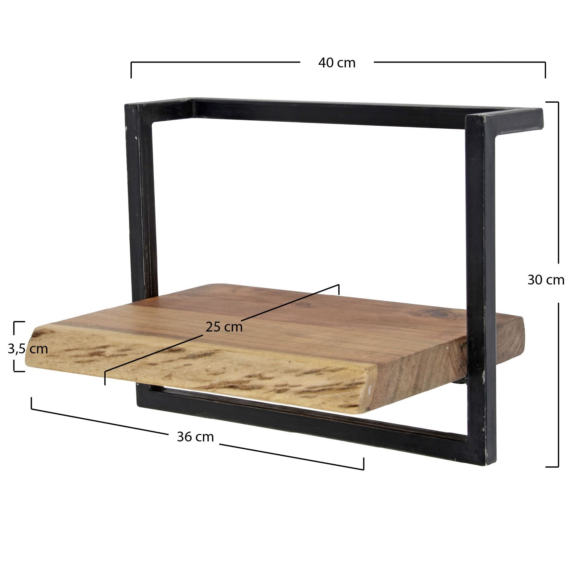 Wandplank Edge I 40 cm