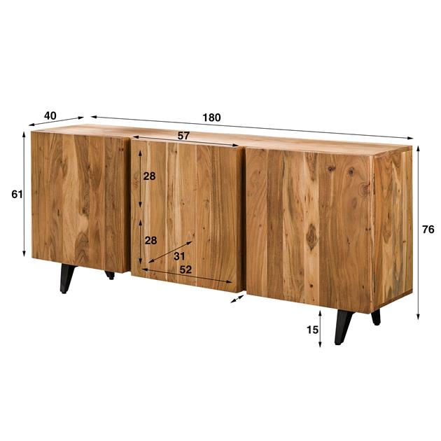 Dressoir 3 deuren block
