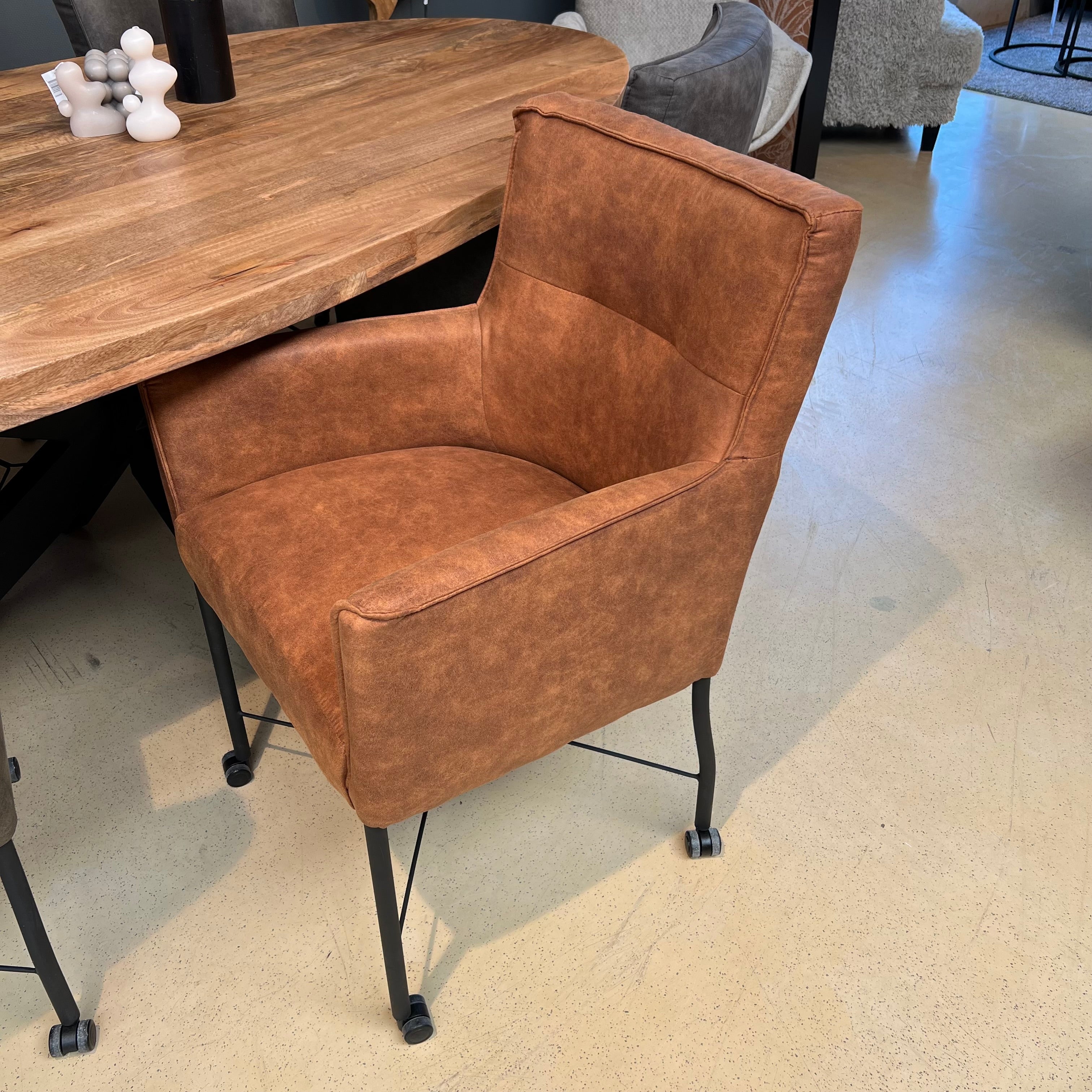 Eetkamerstoel London - Cognac