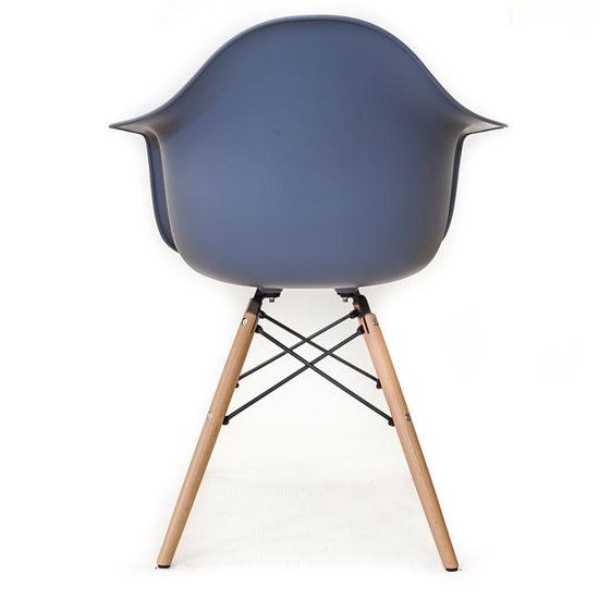 Eetkamerstoel Kunstof zitting stoel - Grijs