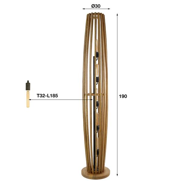 Vloerlamp 5L orbit XL