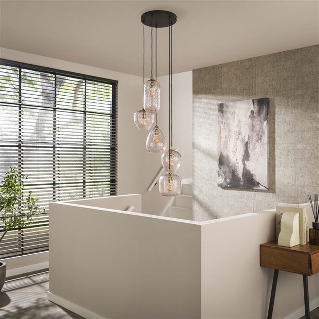 Hanglamp 5L patch pattern getrapt