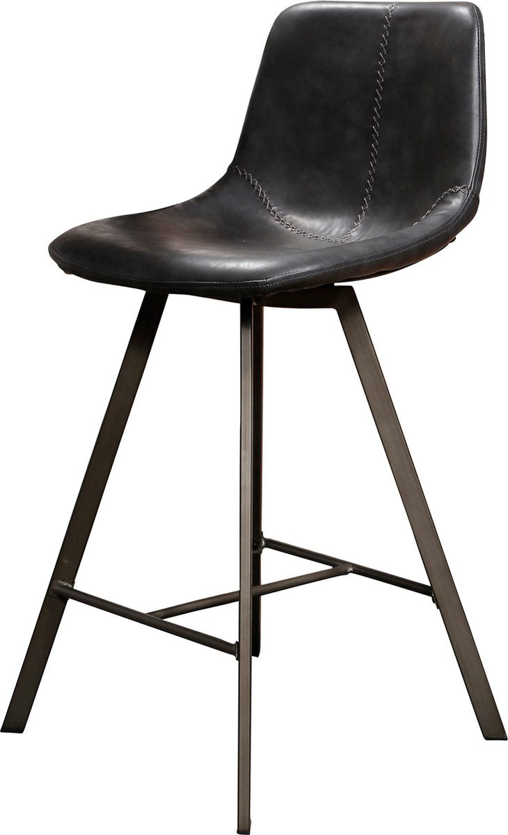 Barstoel zig-zag I Zwart