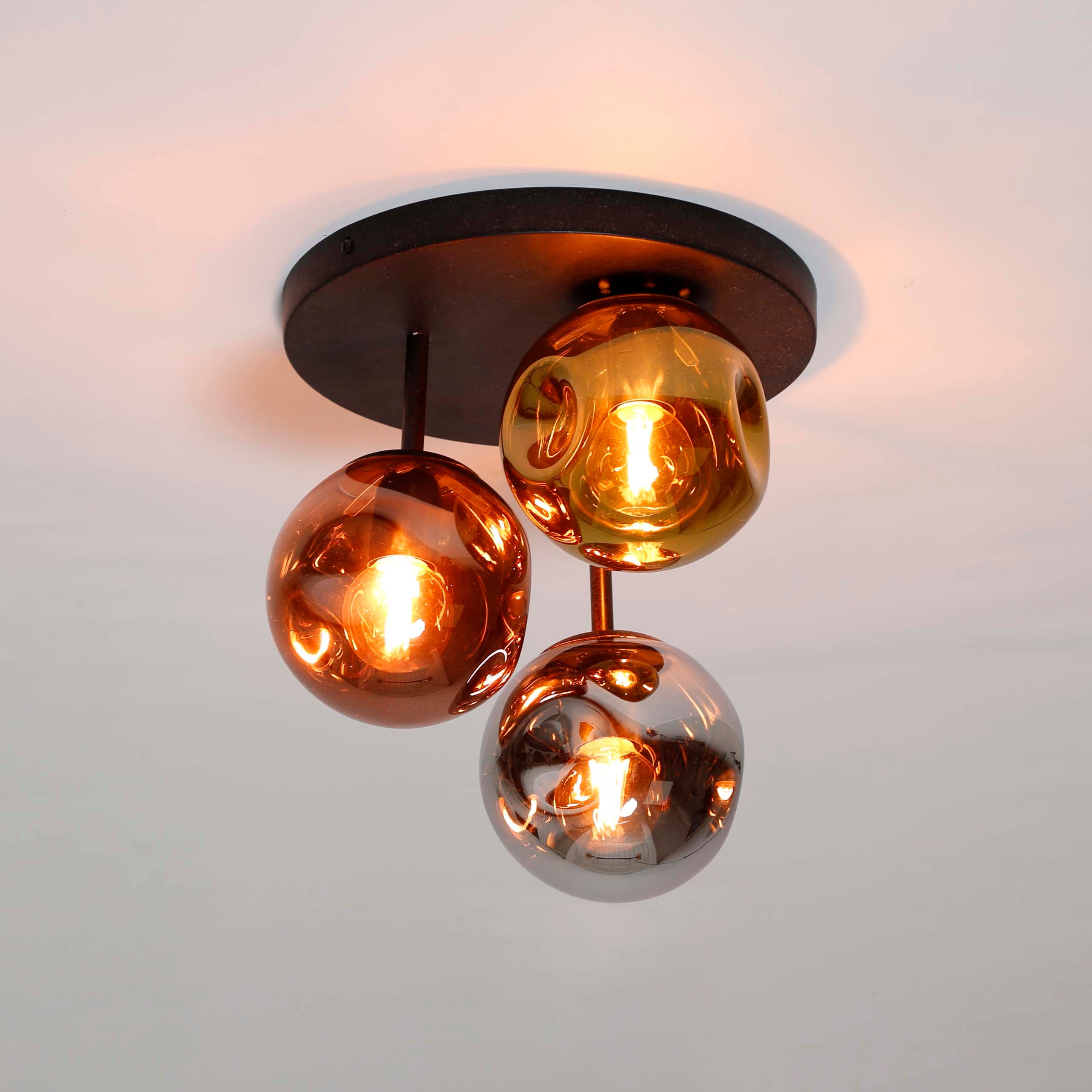 Plafondlamp Stellar 3-lichts / Artic zwart