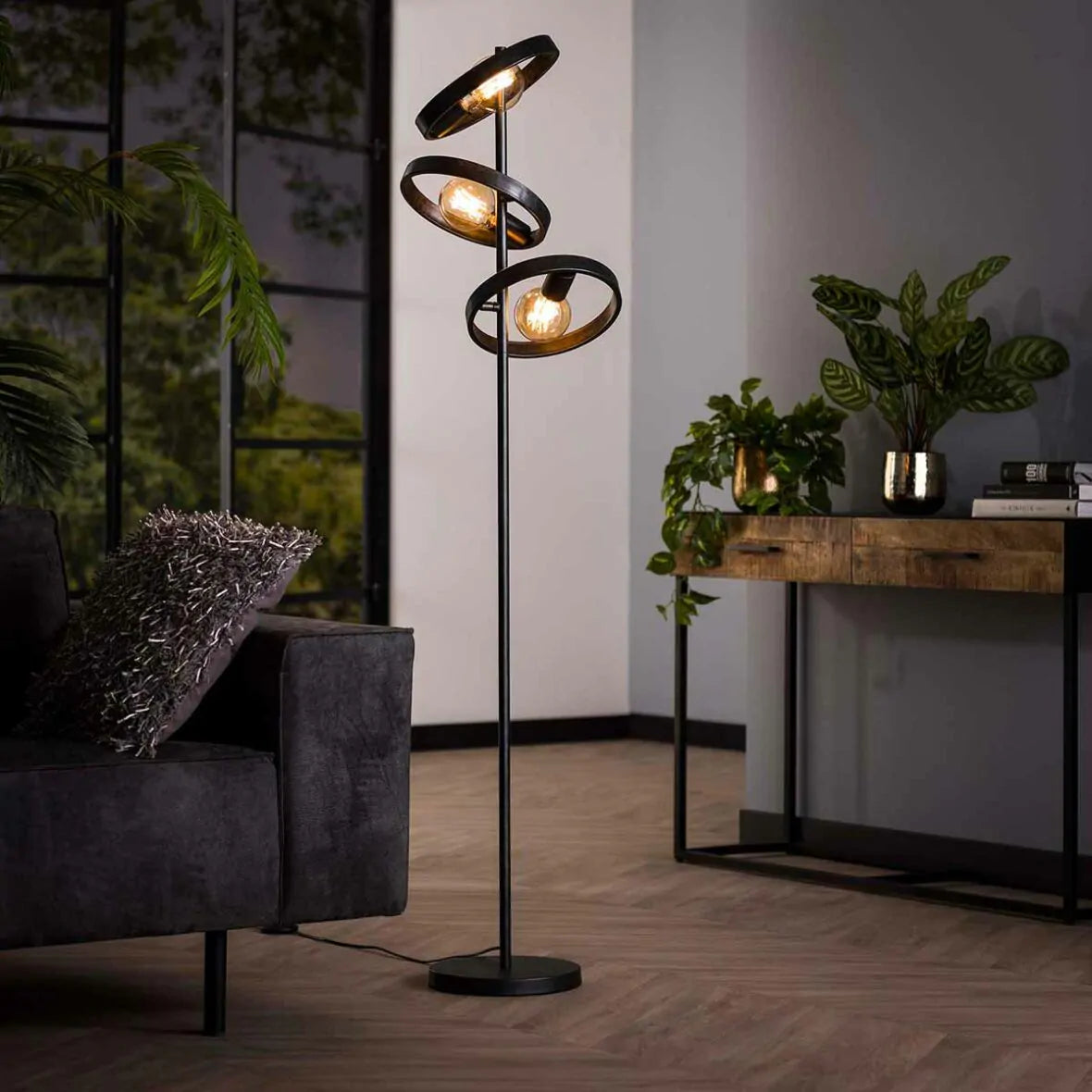Vloerlamp Hover 3L Chorcoal