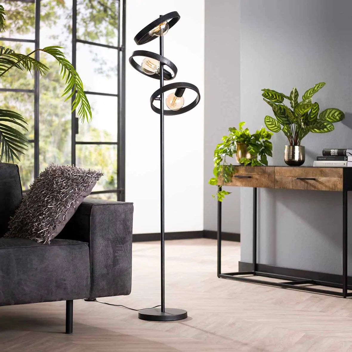 Vloerlamp Hover 3L Chorcoal