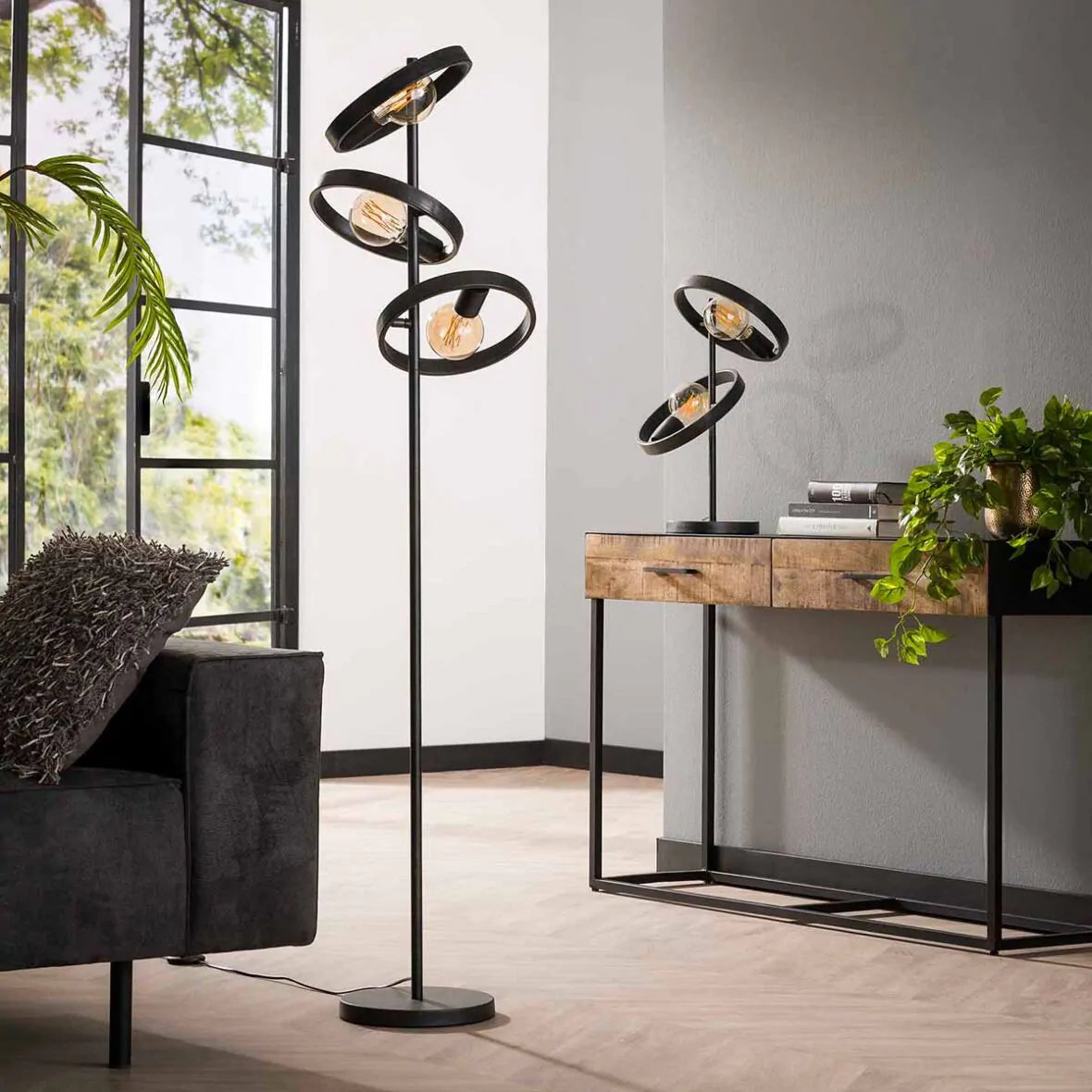 Vloerlamp Hover 3L Chorcoal