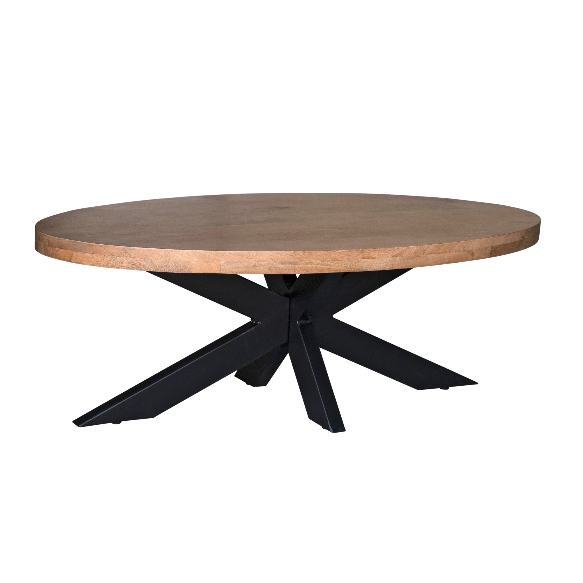 Salontafel Ovaal | 130 cm | Mangohout / Metaal