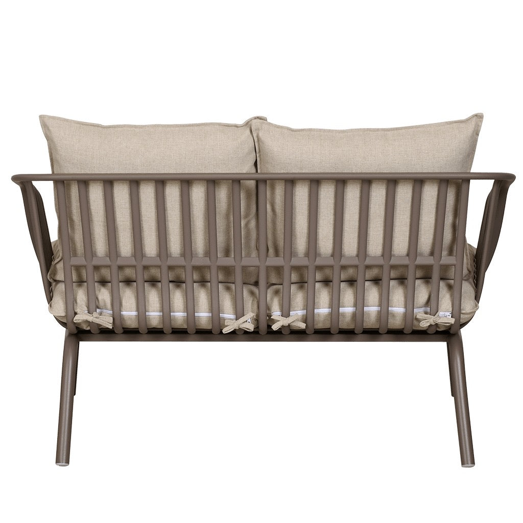 Tuinset Luka Taupe / Grijs – Complete Loungeset met Kussens – Modern & Onderhoudsvrij