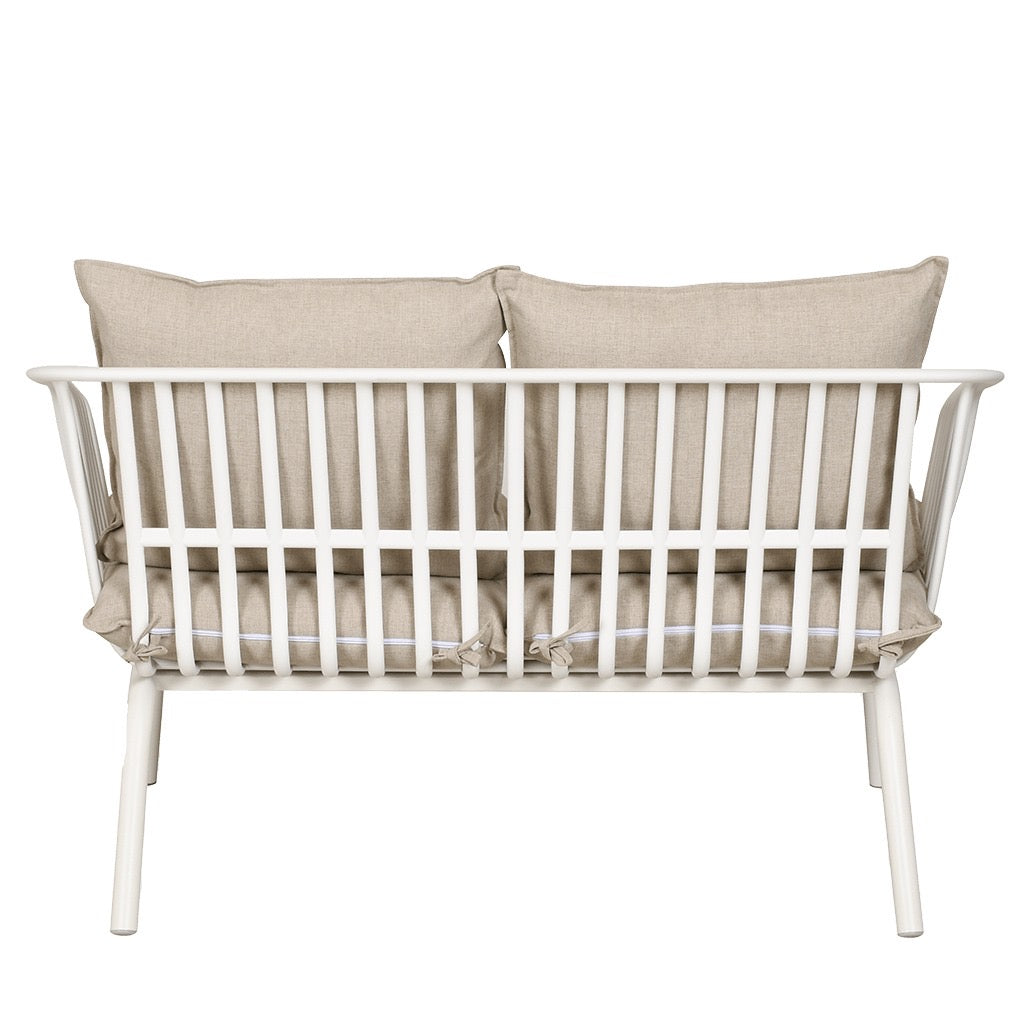 Tuinset Luka Wit – Complete Loungeset met Kussens – Modern & Onderhoudsvrij