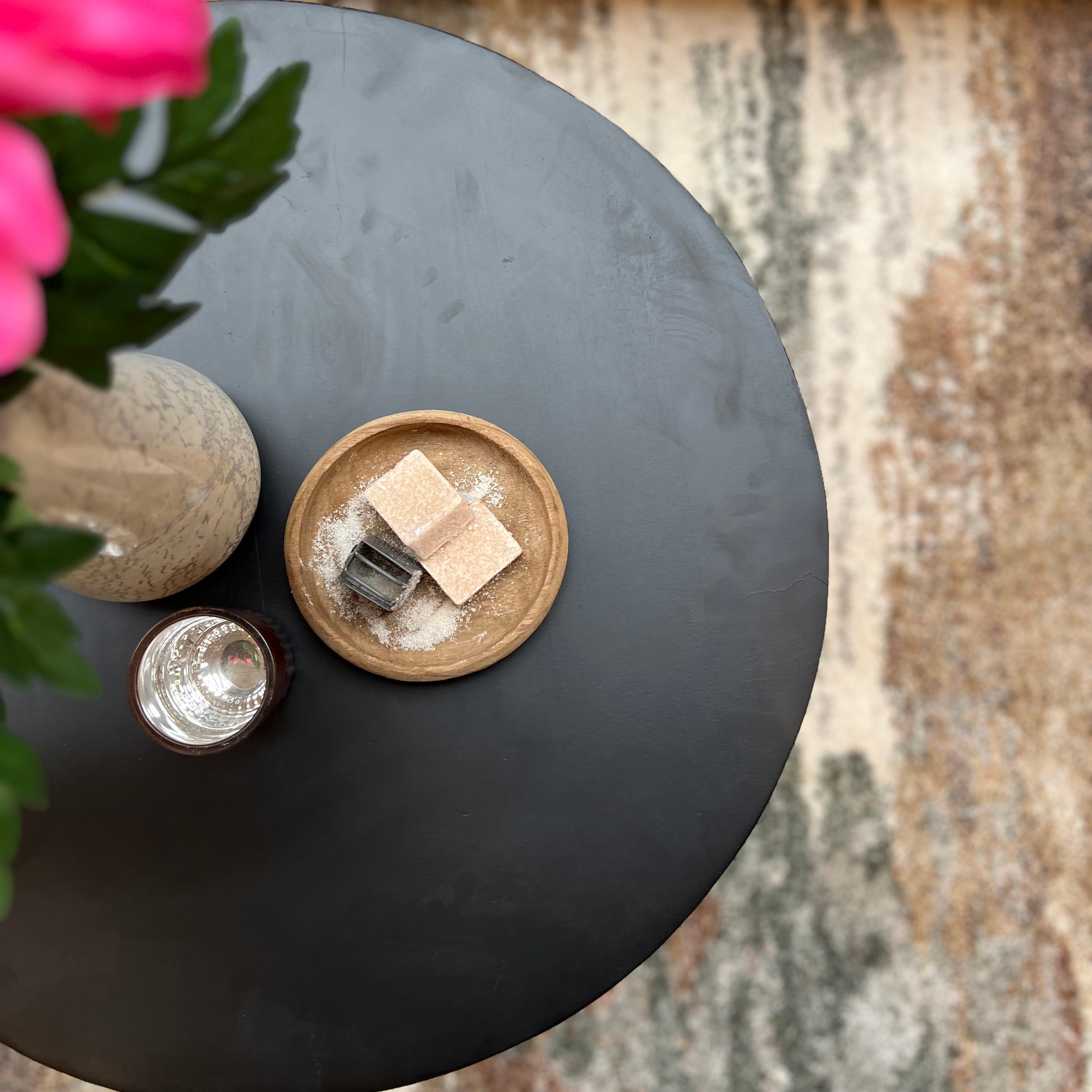 Ronde Salontafel Zwart 60 cm