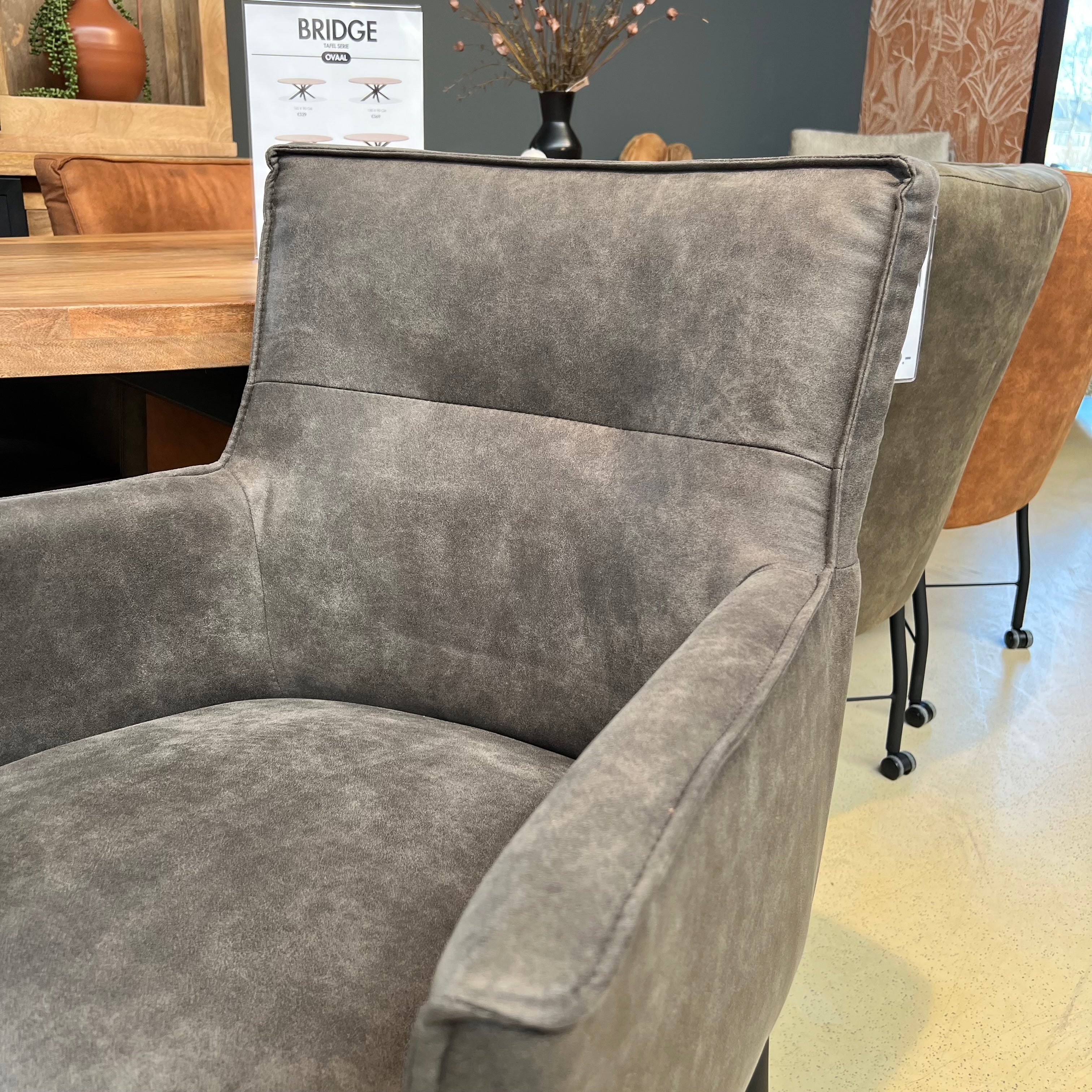 Eetkamerstoel London - Antraciet