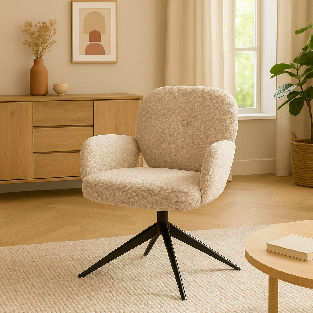 Bobby draaifauteuil 360 - Perfect Harmony - Liver 04