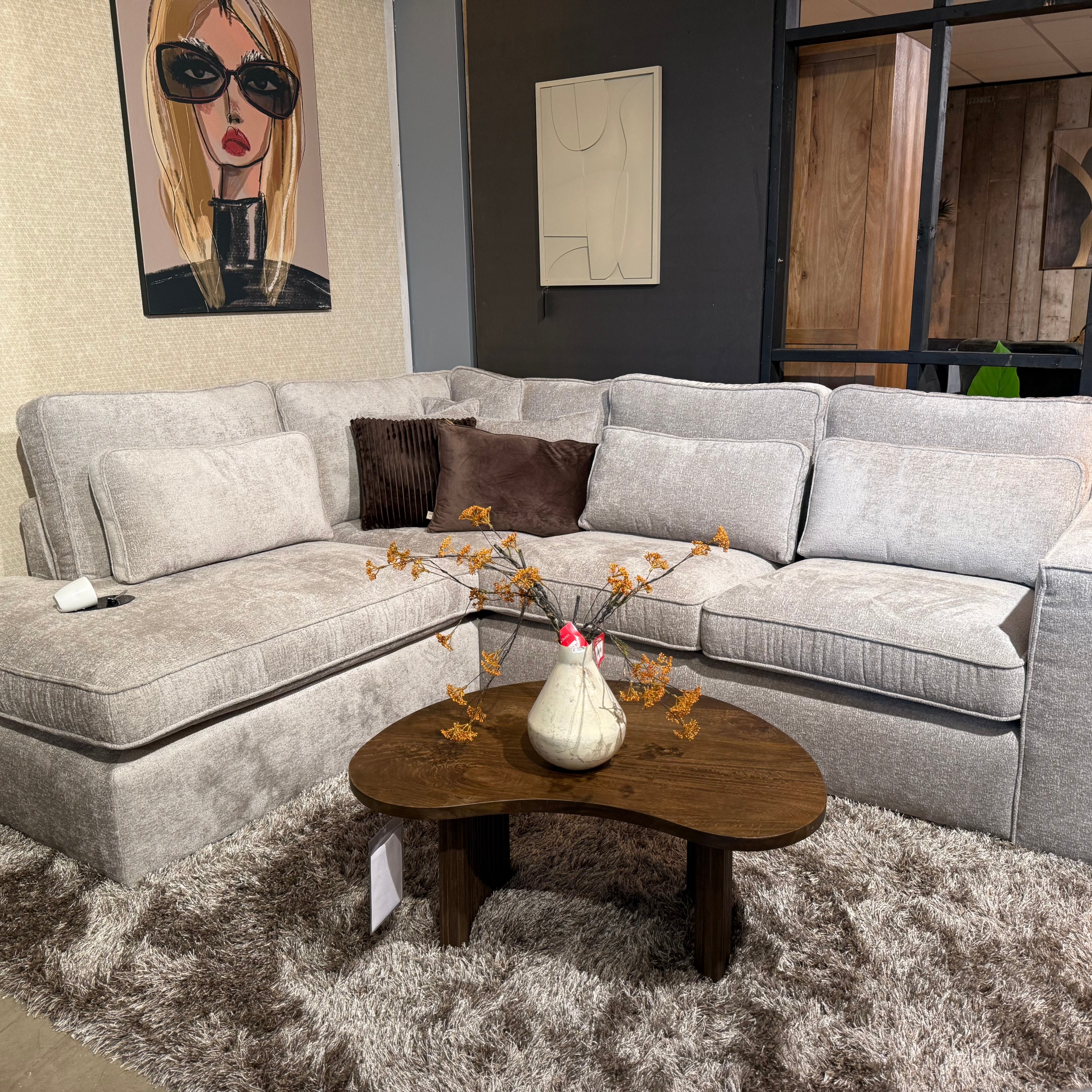 Bankstel Anna - Trenza 08 Taupe - 275 x 225 cmm