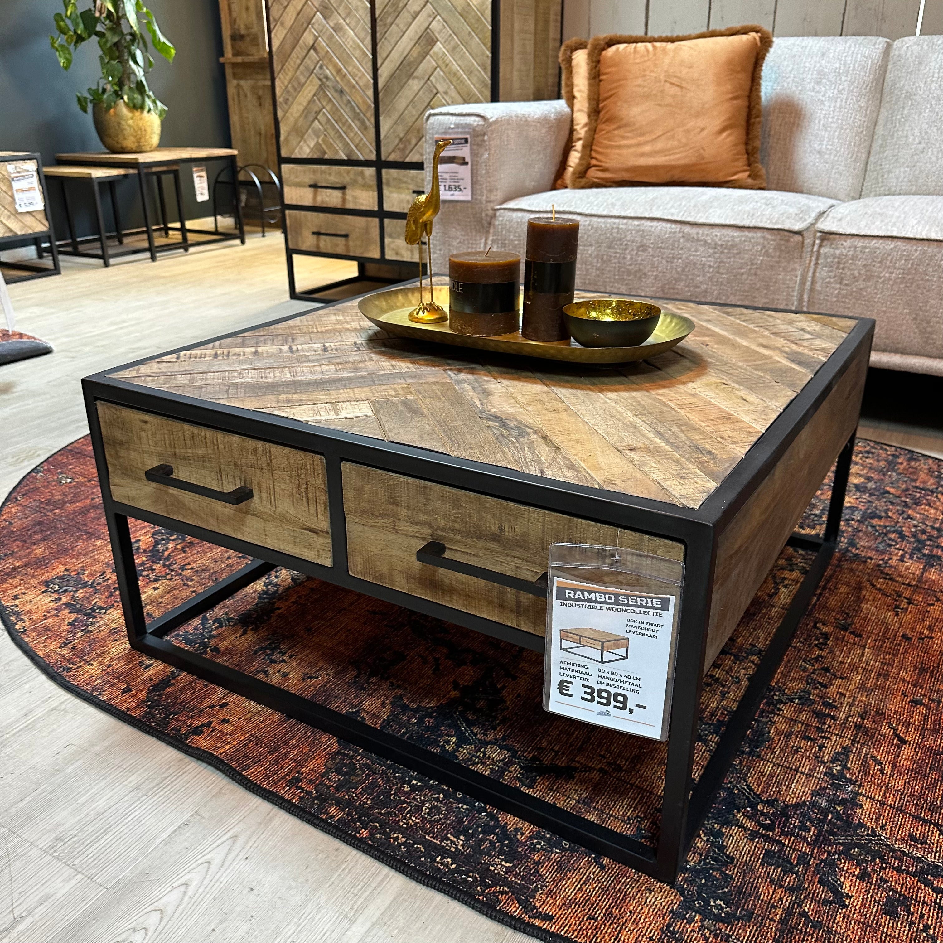 Salontafel I Rambo I 80 x 80 cm