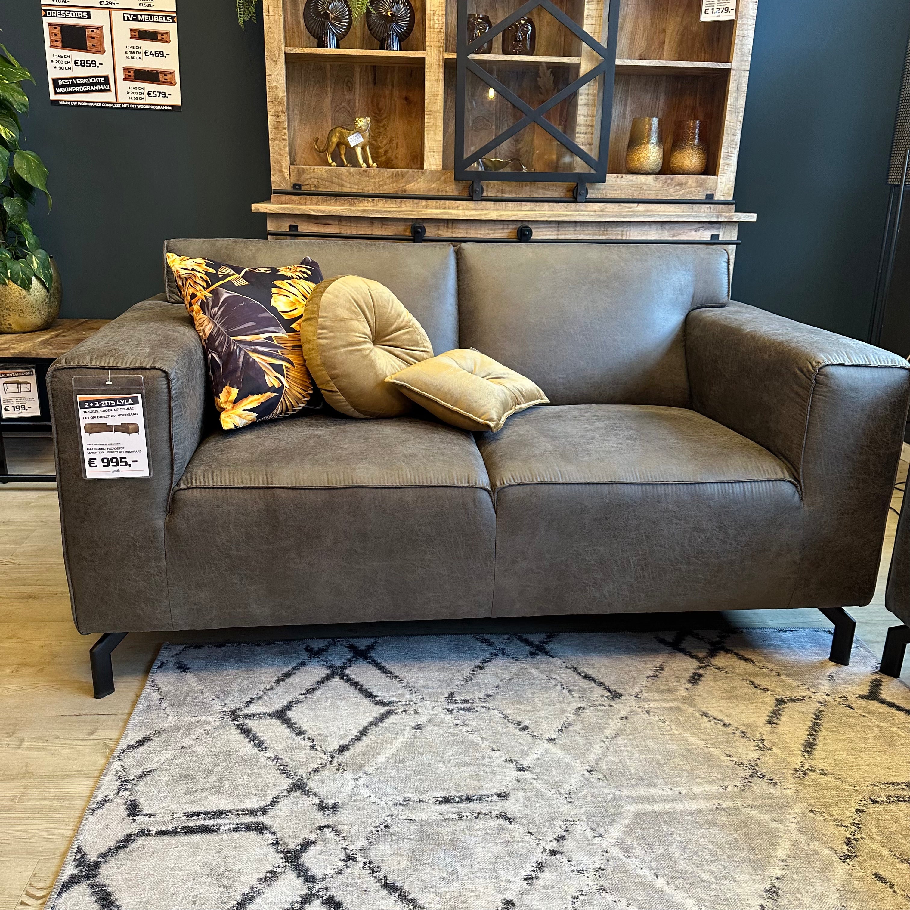 Bankstel Set I Vigo I 2+2,5 set I Cognac