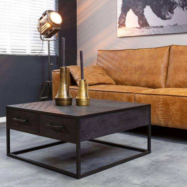 Salontafel I Rambo Black I 80 x 80 cm