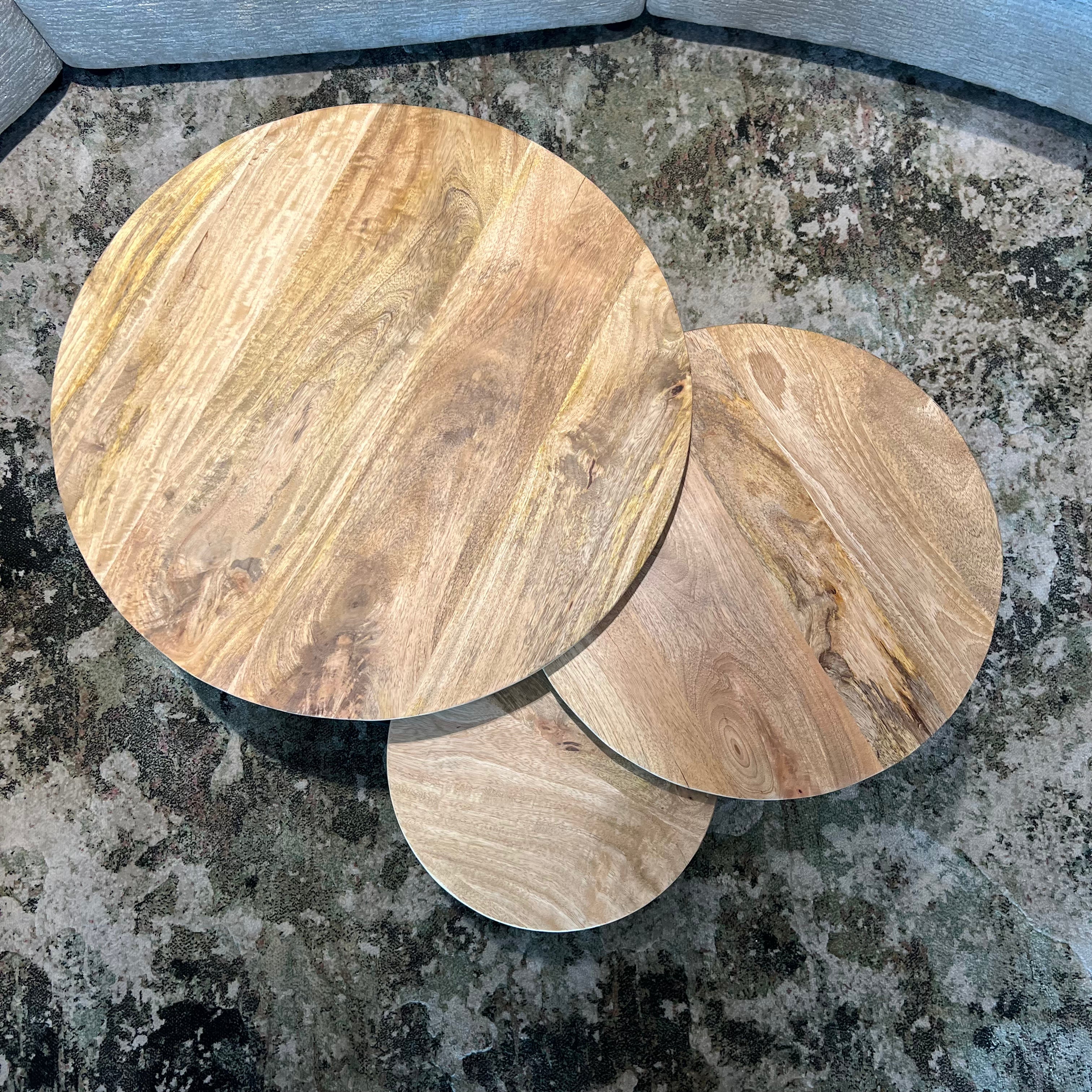 Salontafel Britt - Set van 3 Mangohout