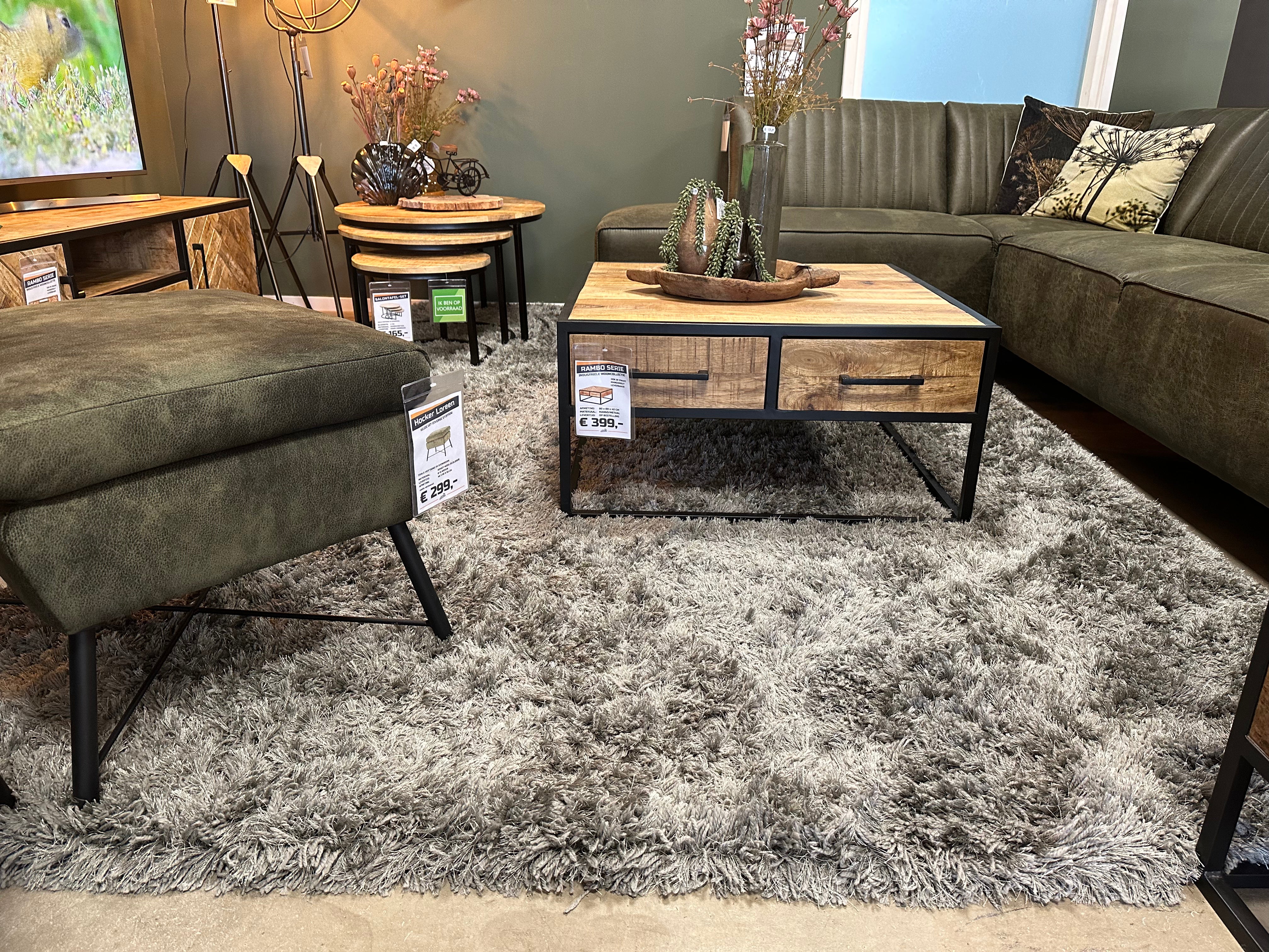 Vloerkleed Montel - Shaggy Grey