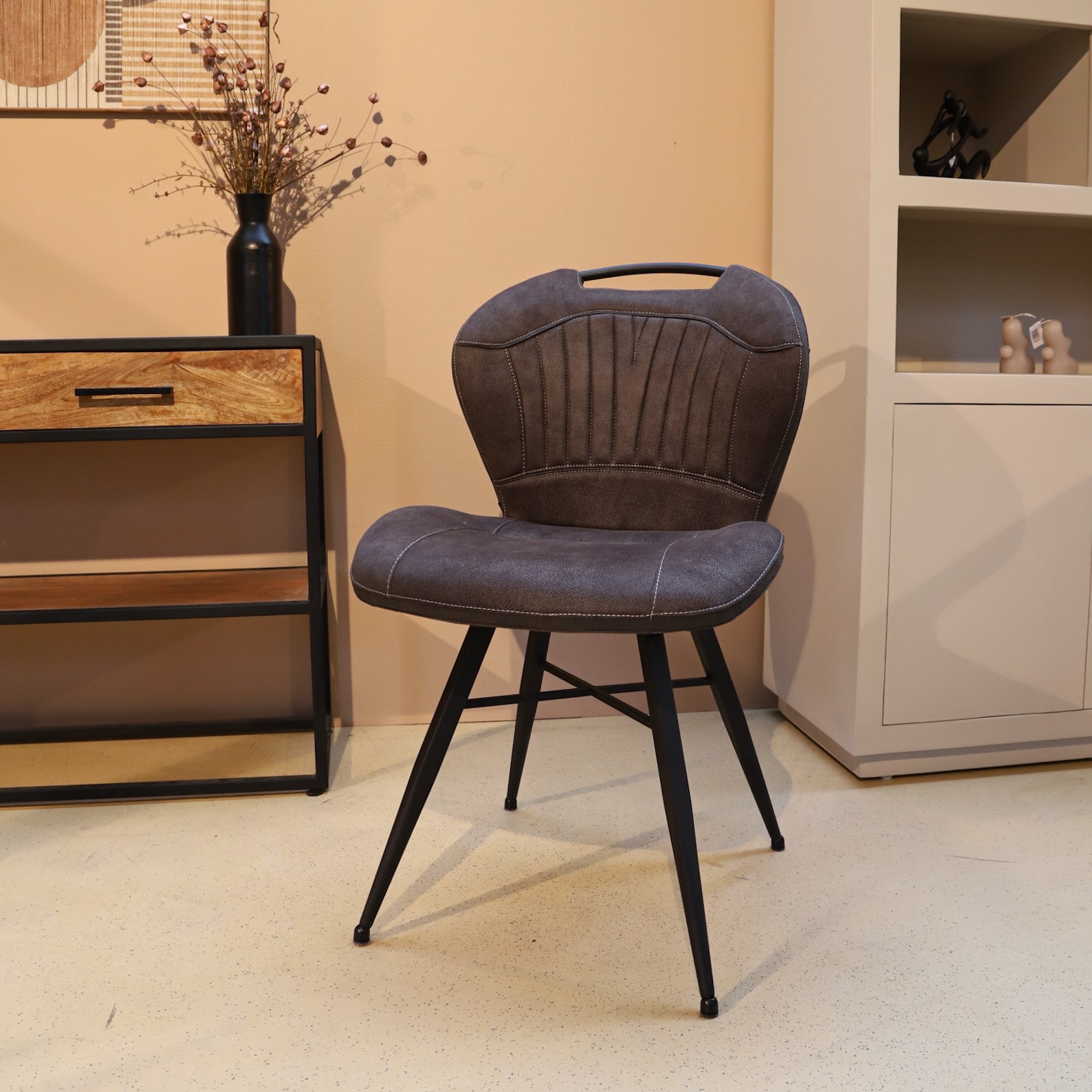 Eetkamerstoel Vera I Antraciet