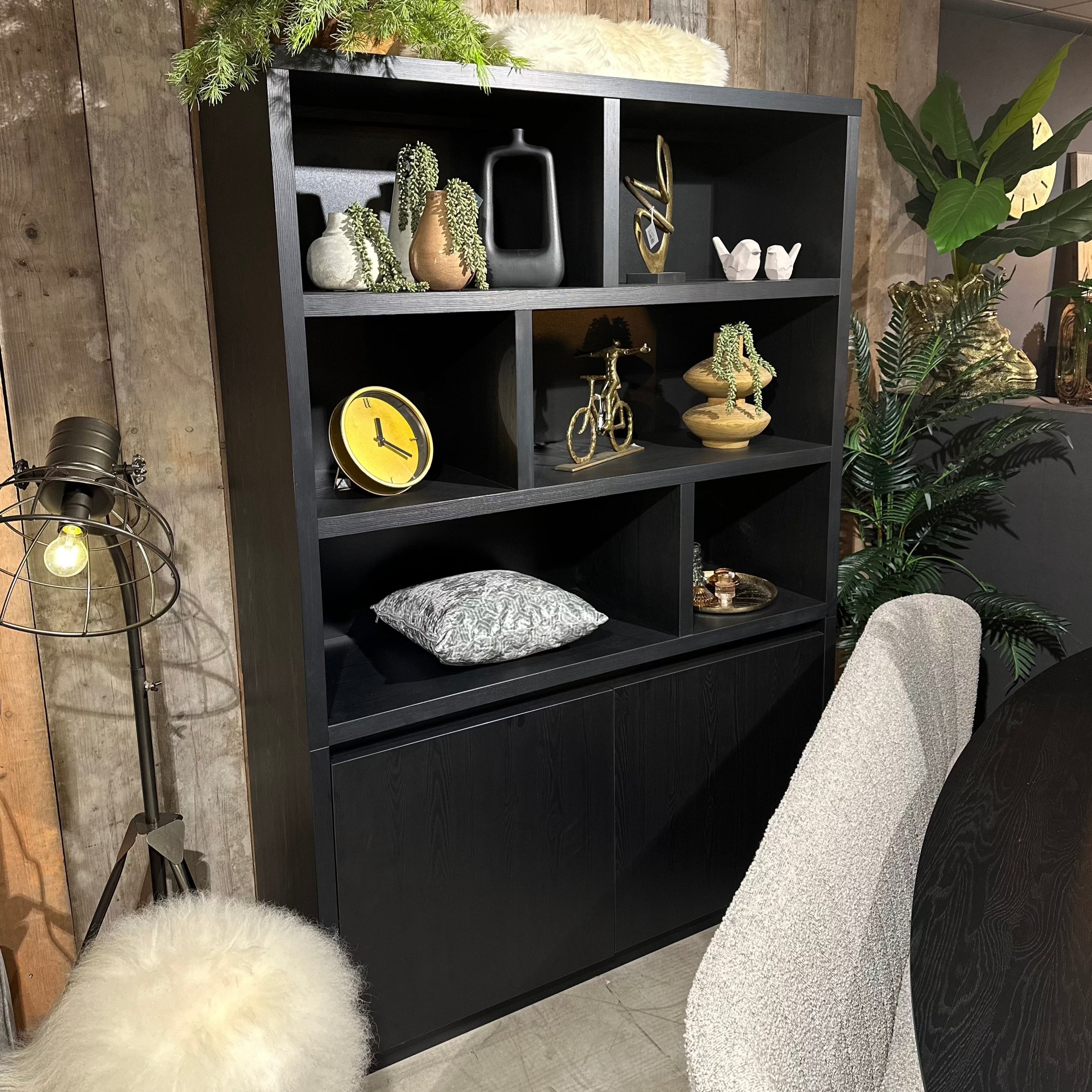 Wandkast Denver I 136 cm I Vakkenkast