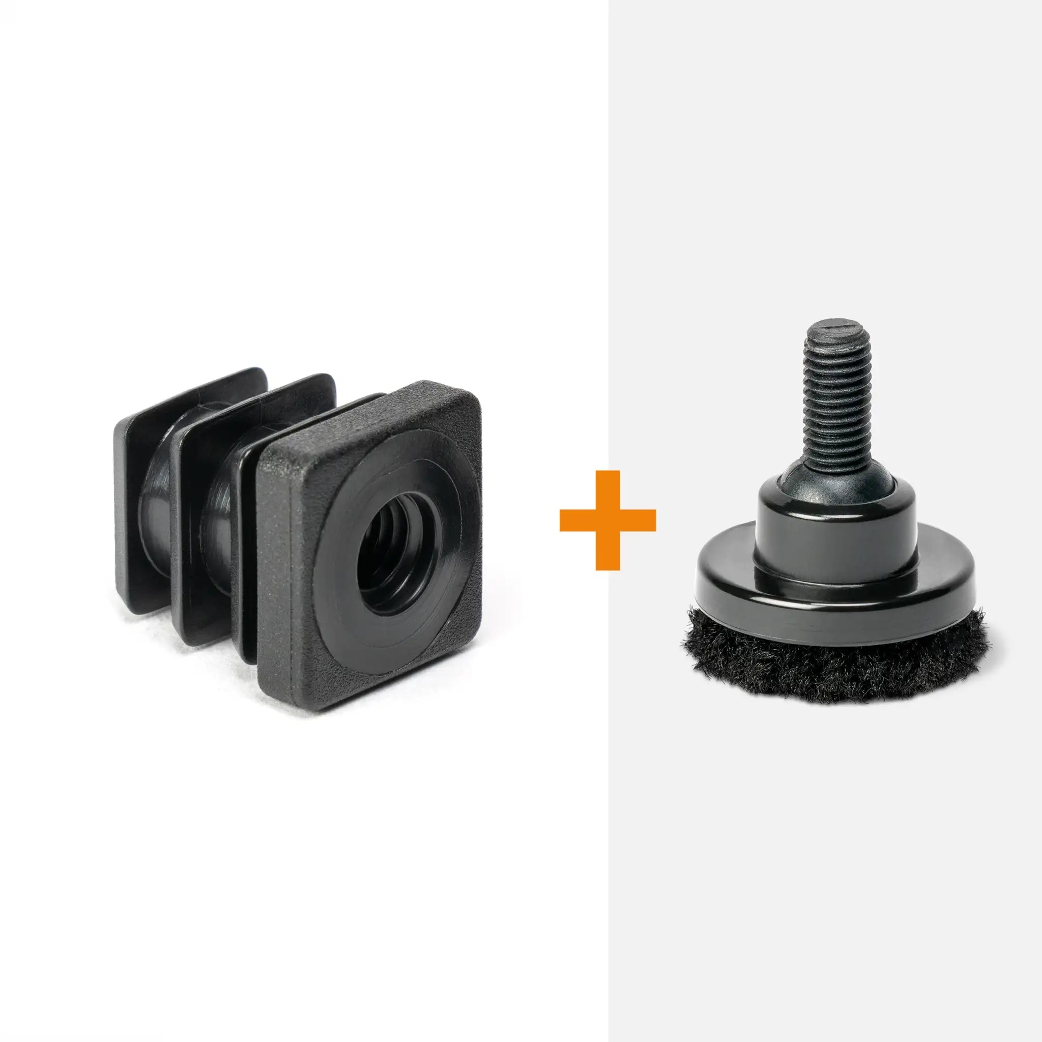Inzetstuk vierkant M8 (set van 4 stuks)