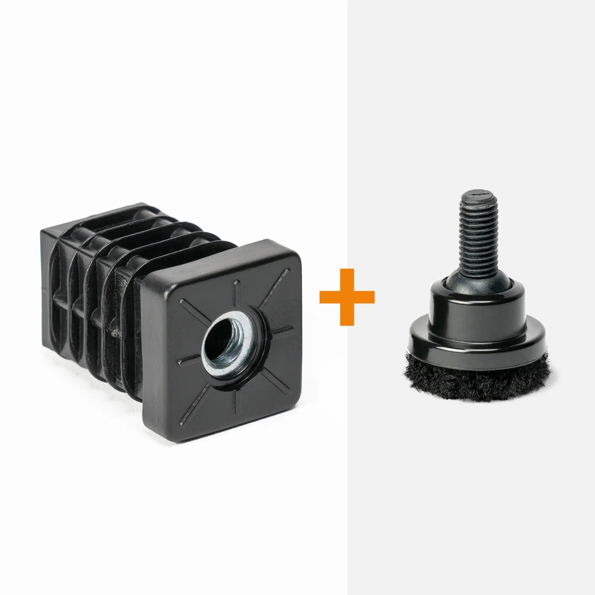 Inzetstuk vierkant M8 (set van 4 stuks)