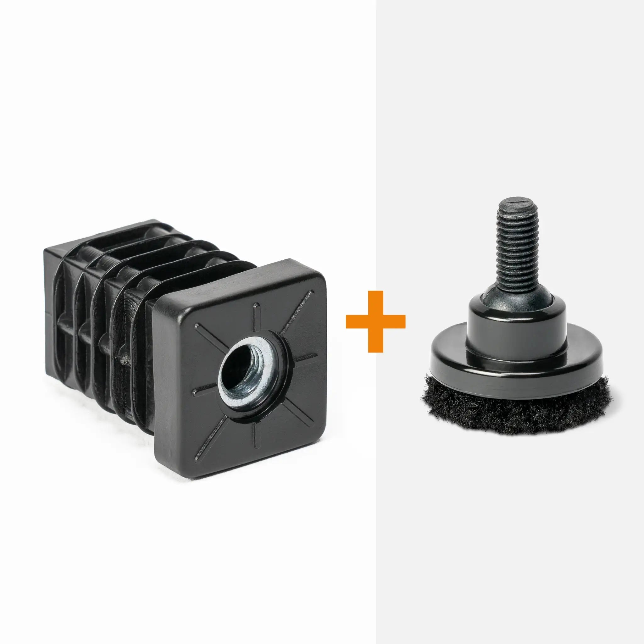 Inzetstuk vierkant M8 (set van 4 stuks)