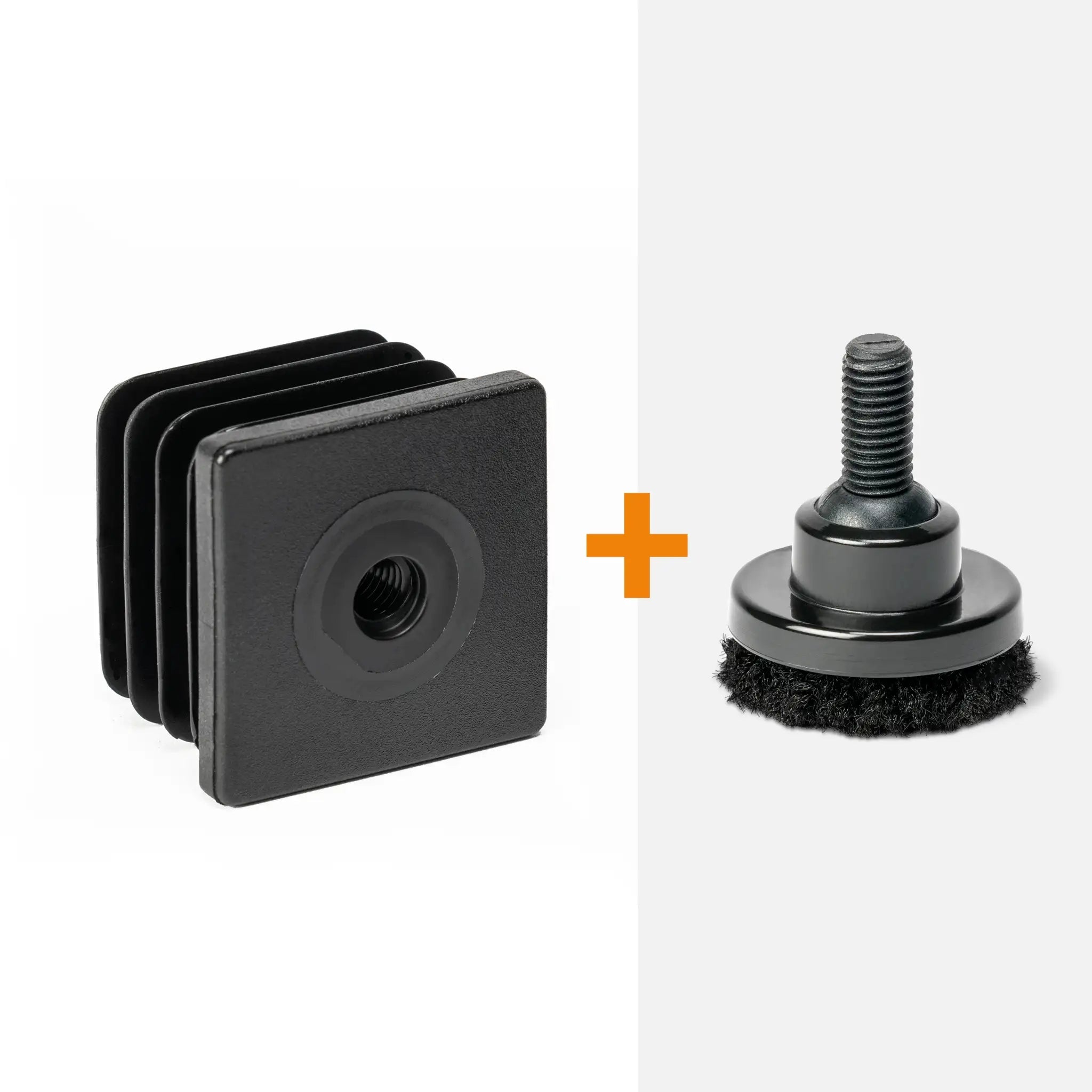 Inzetstuk vierkant M8 (set van 4 stuks)
