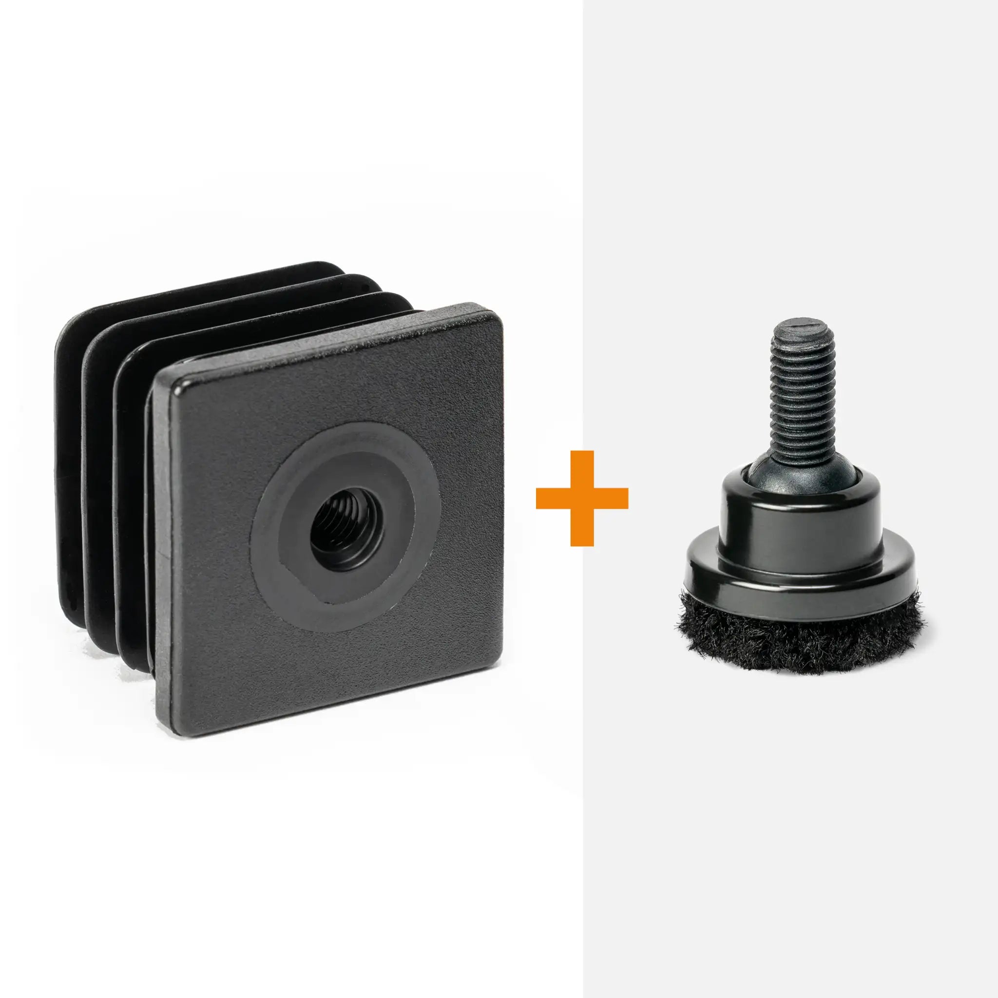 Inzetstuk vierkant M8 (set van 4 stuks)