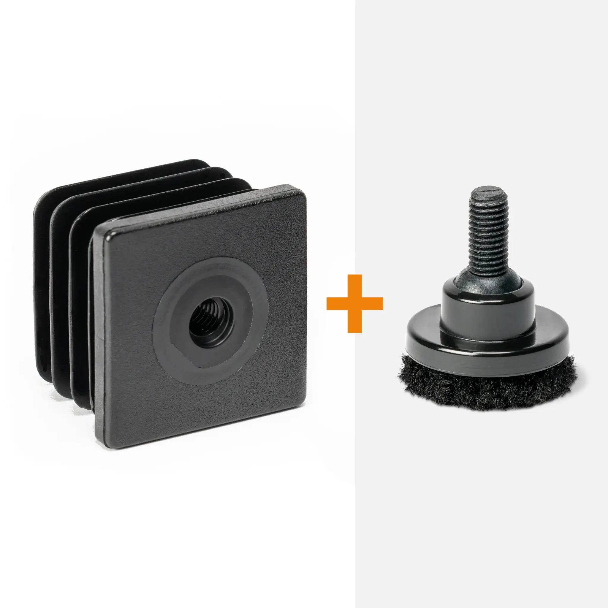 Inzetstuk vierkant M8 (set van 4 stuks)