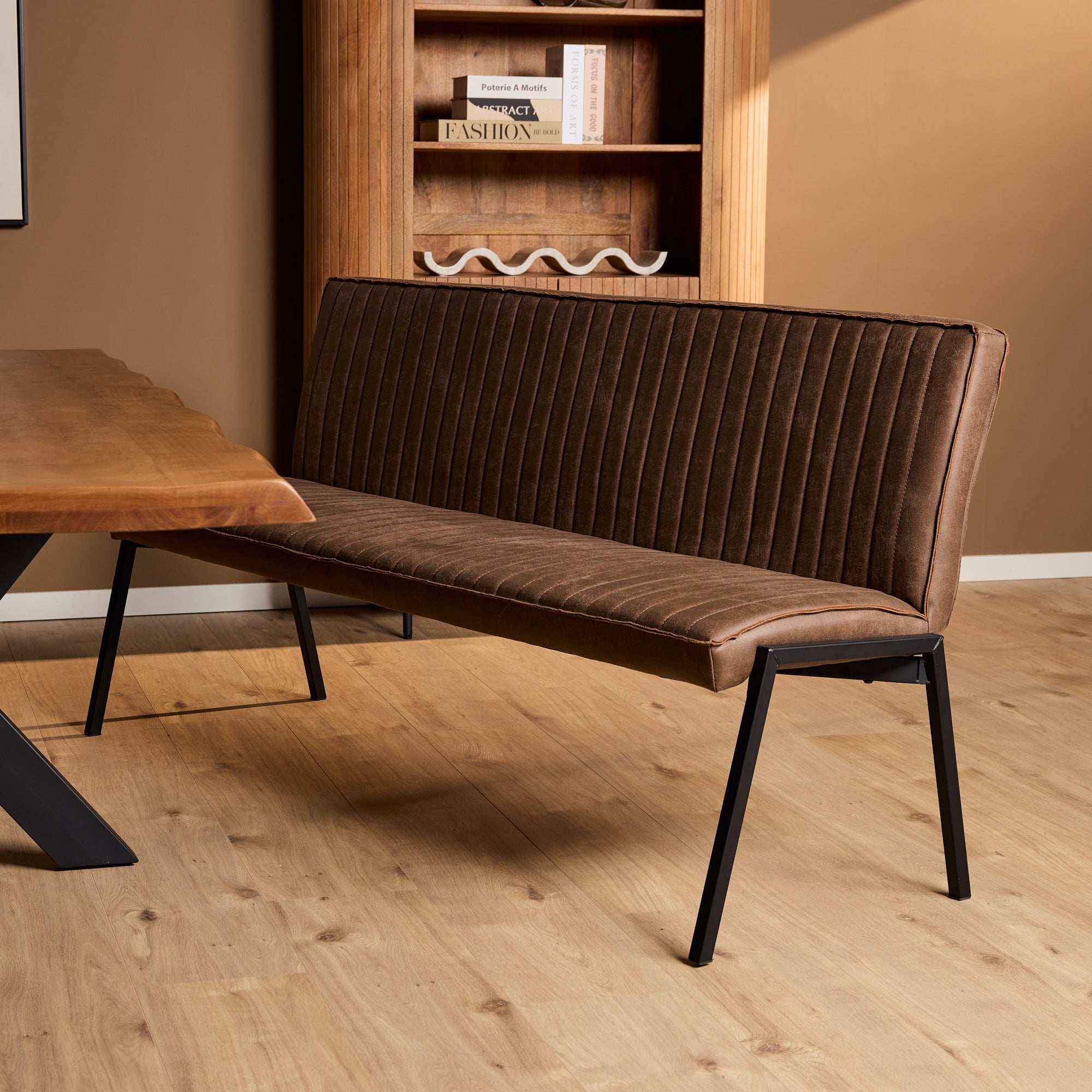 Eetkamerbank Tivoli Bull | 185 cm | Brown