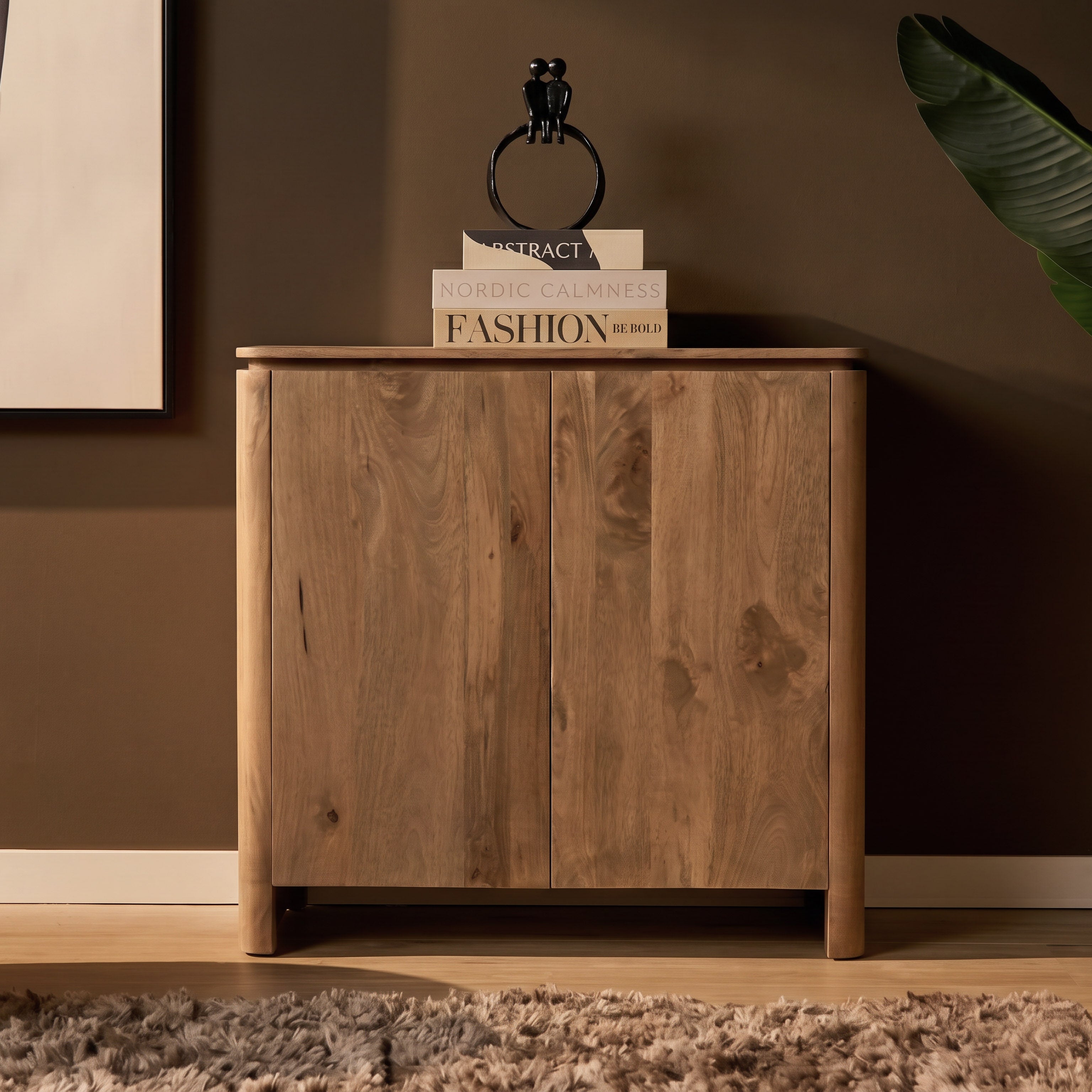 Sfeerfoto Dressoir Dallas Naturel Mangohout 100 cm