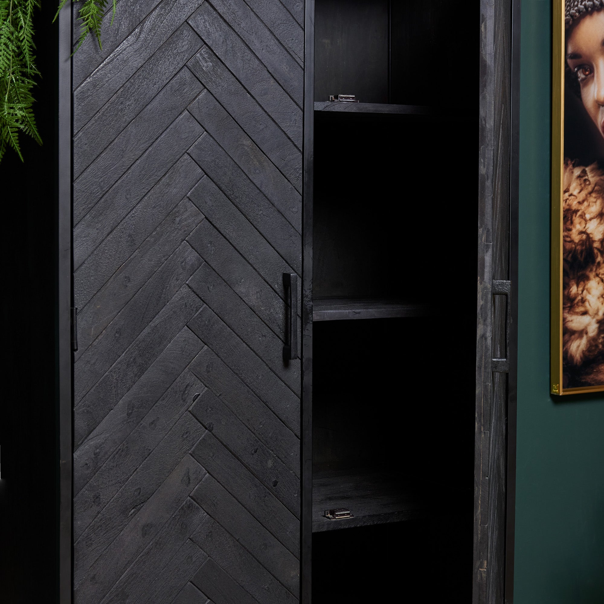 Kabinet I Rambo I Black I 90 cm