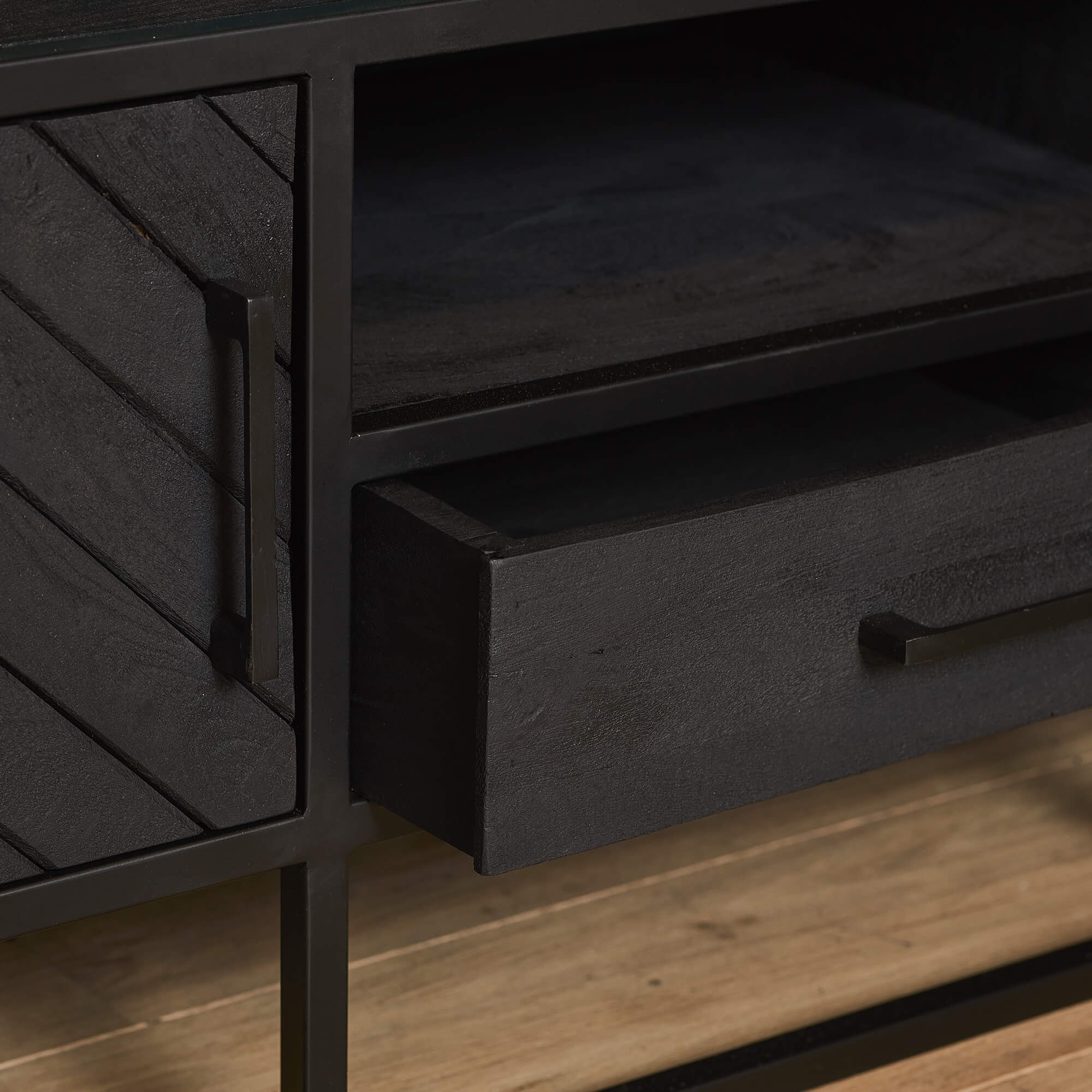 TV- Meubel Ohio Black I 210 cm