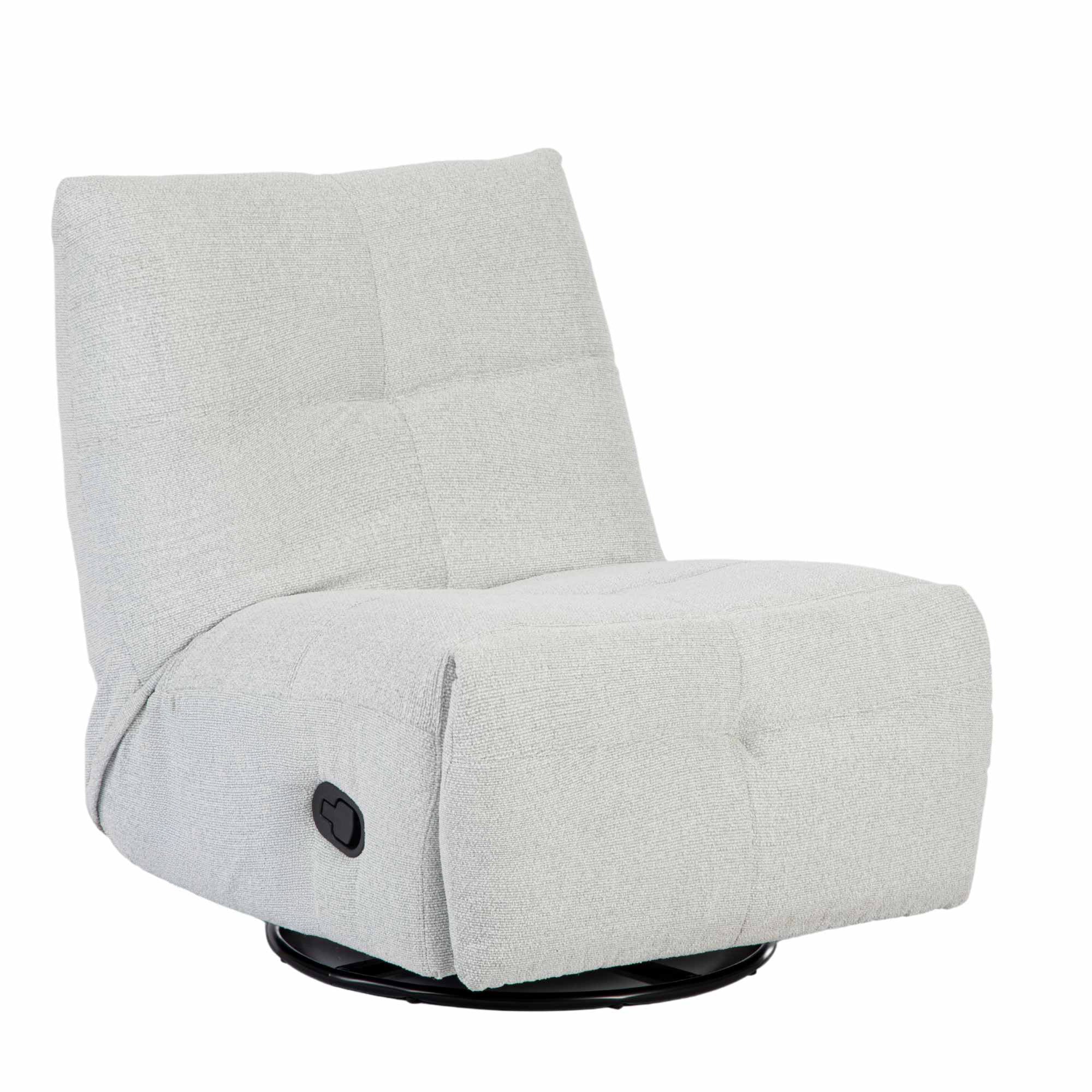 Relaxfauteuil Lazy | Draaibaar | Light Grey
