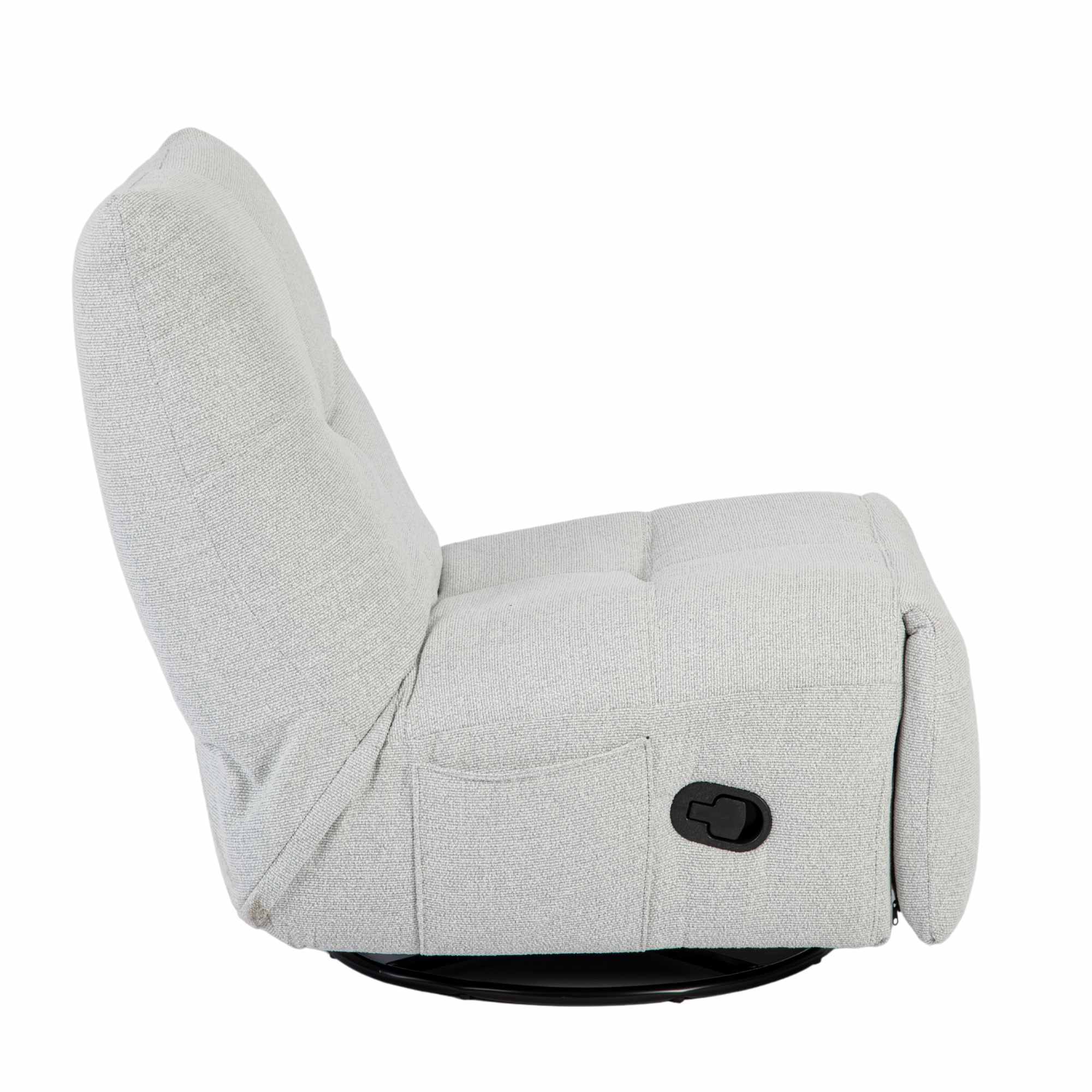 Relaxfauteuil Lazy | Draaibaar | Light Grey