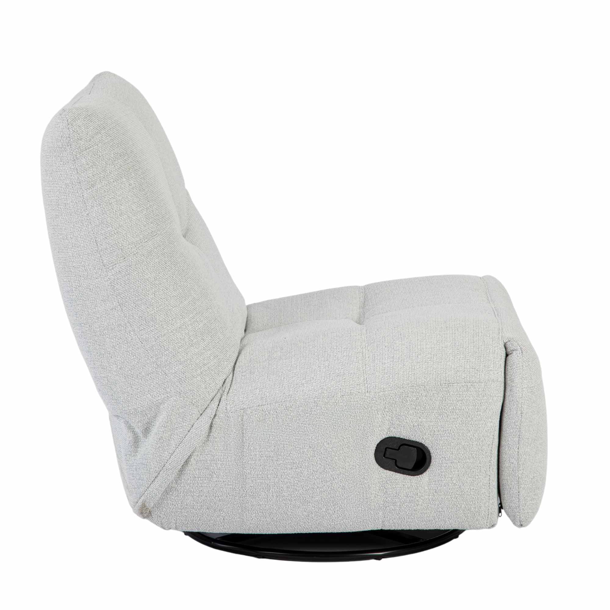 Relaxfauteuil Lazy | Draaibaar | Light Grey