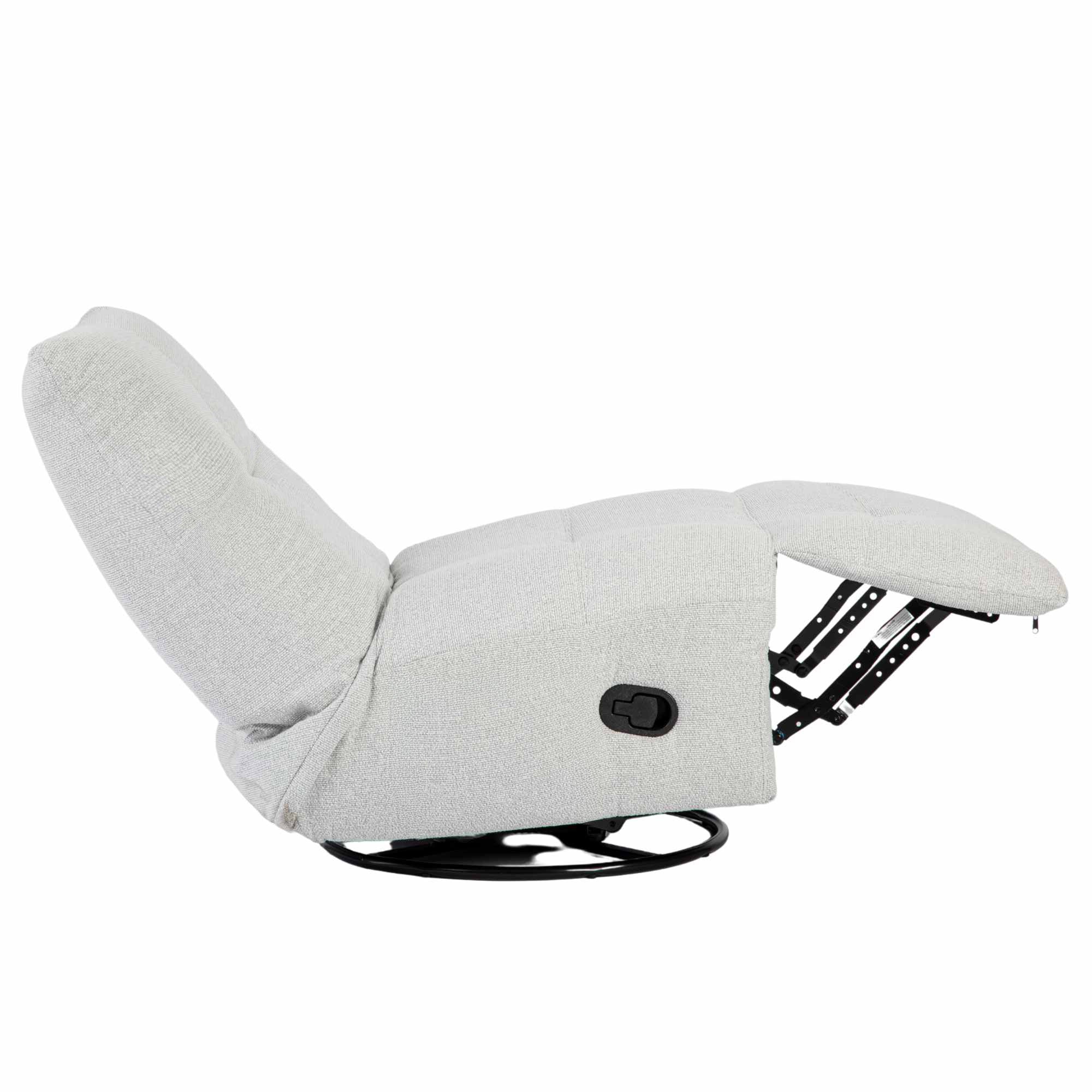 Relaxfauteuil Lazy | Draaibaar | Light Grey