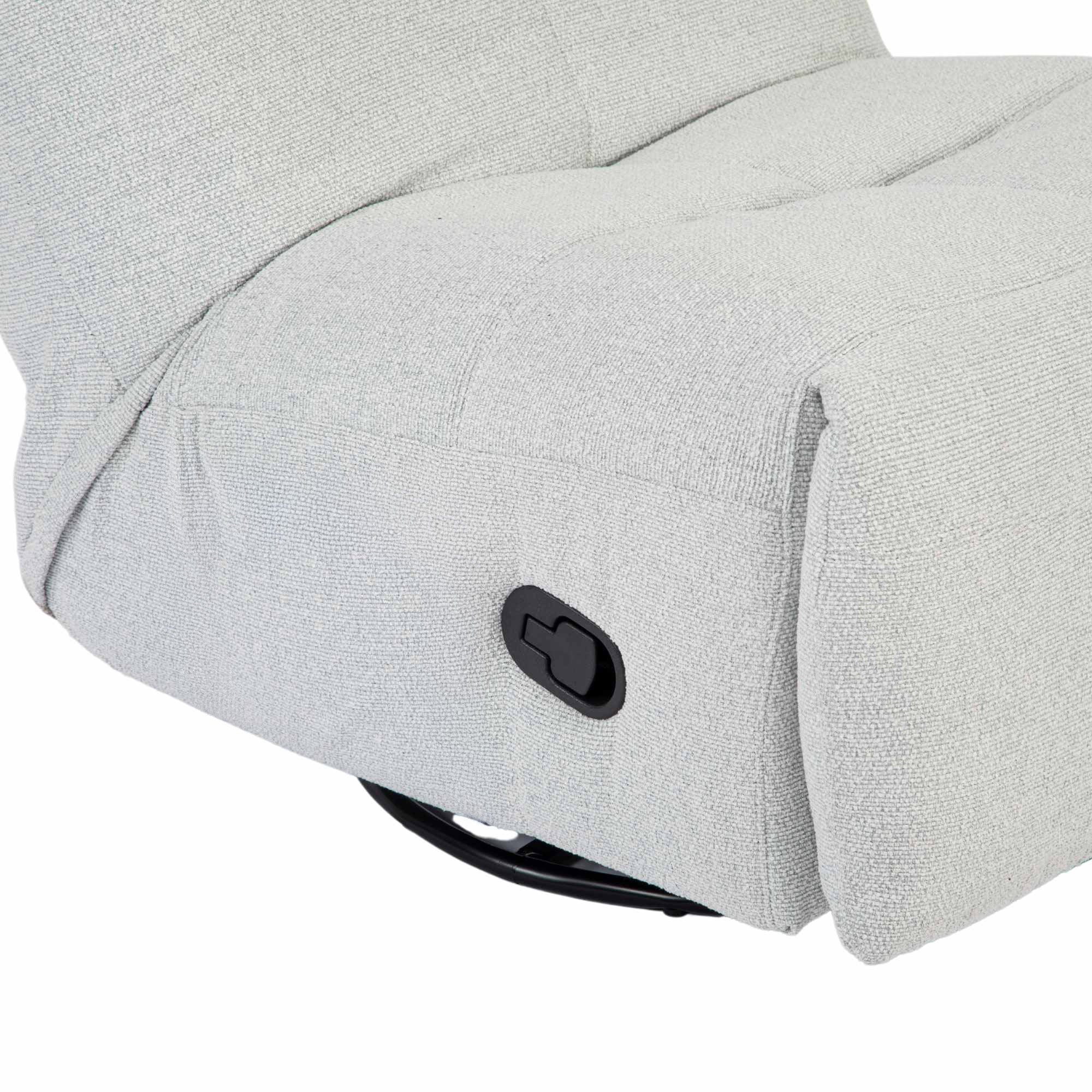 Relaxfauteuil Lazy | Draaibaar | Light Grey