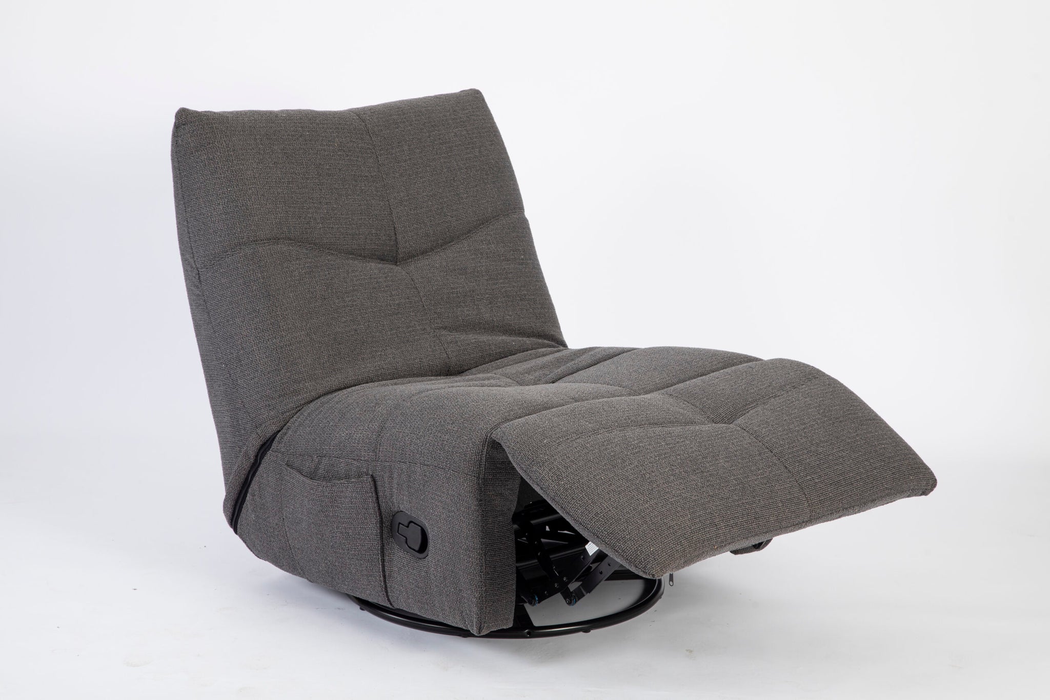 Relaxfauteuil Lazy | Draaibaar | Dark Grey