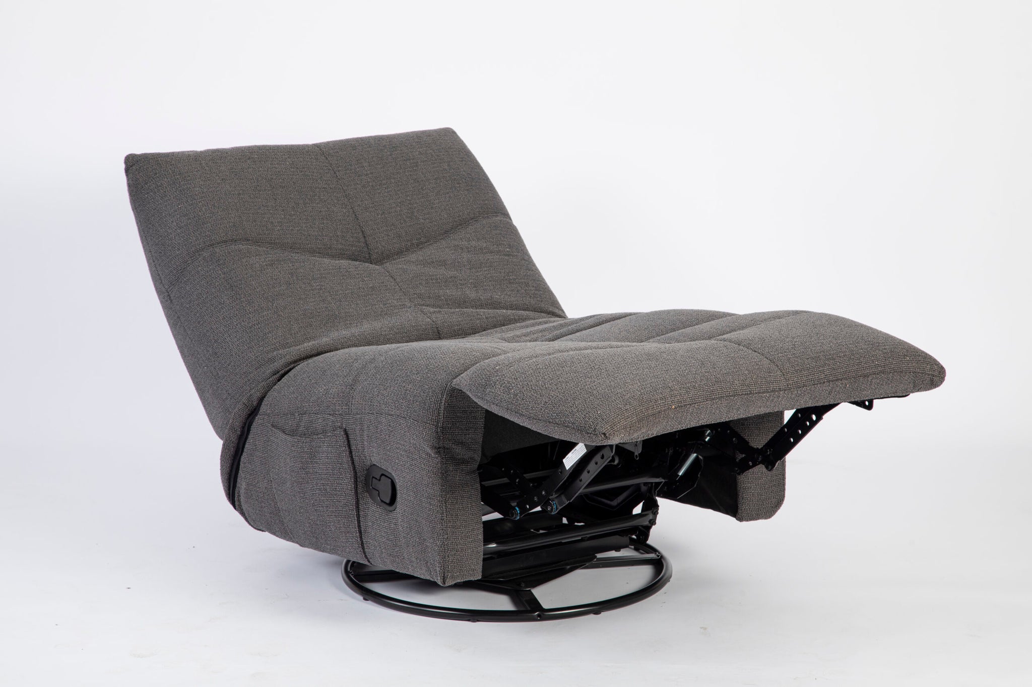 Relaxfauteuil Lazy | Draaibaar | Dark Grey