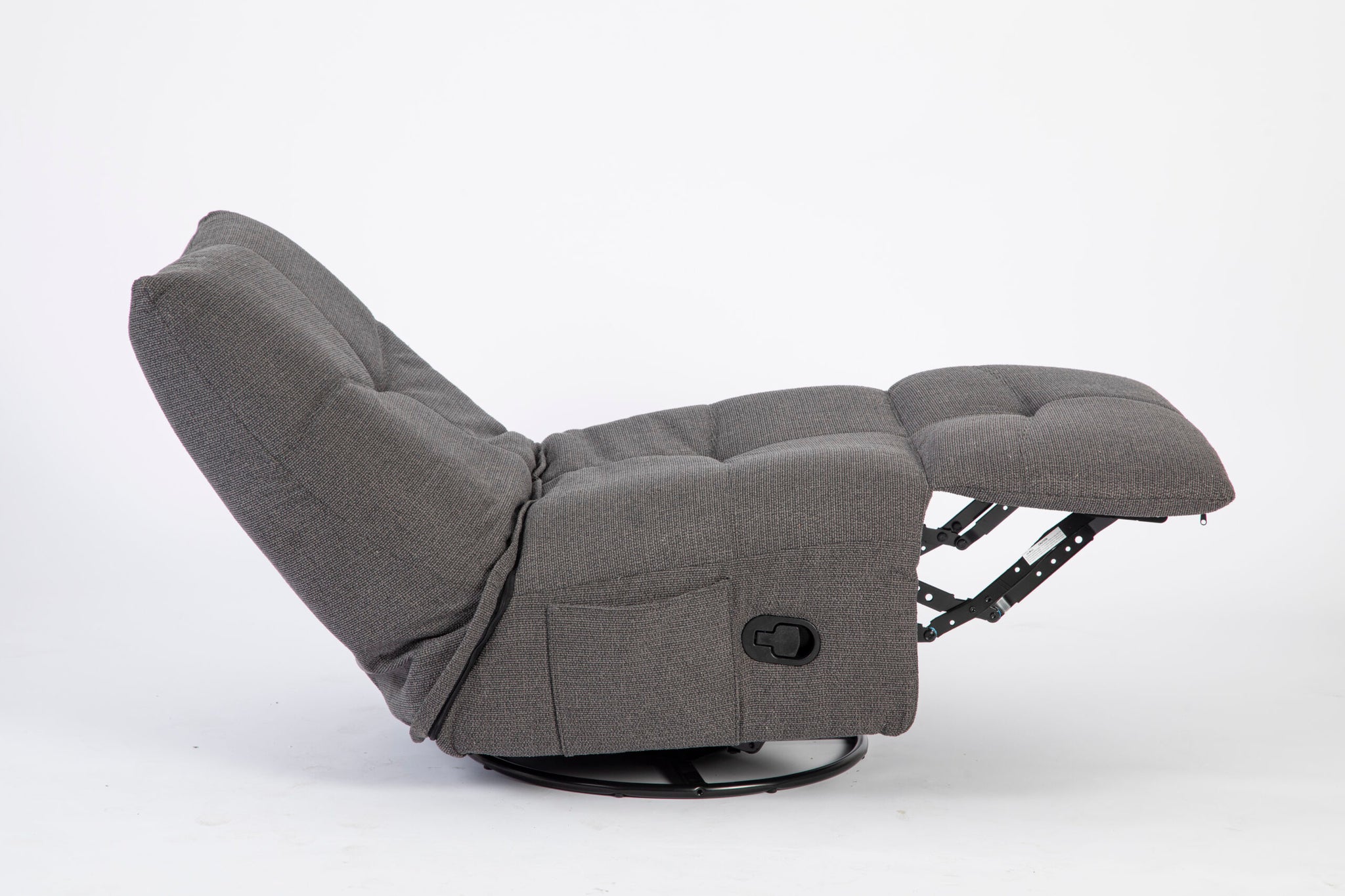 Relaxfauteuil Lazy | Draaibaar | Dark Grey