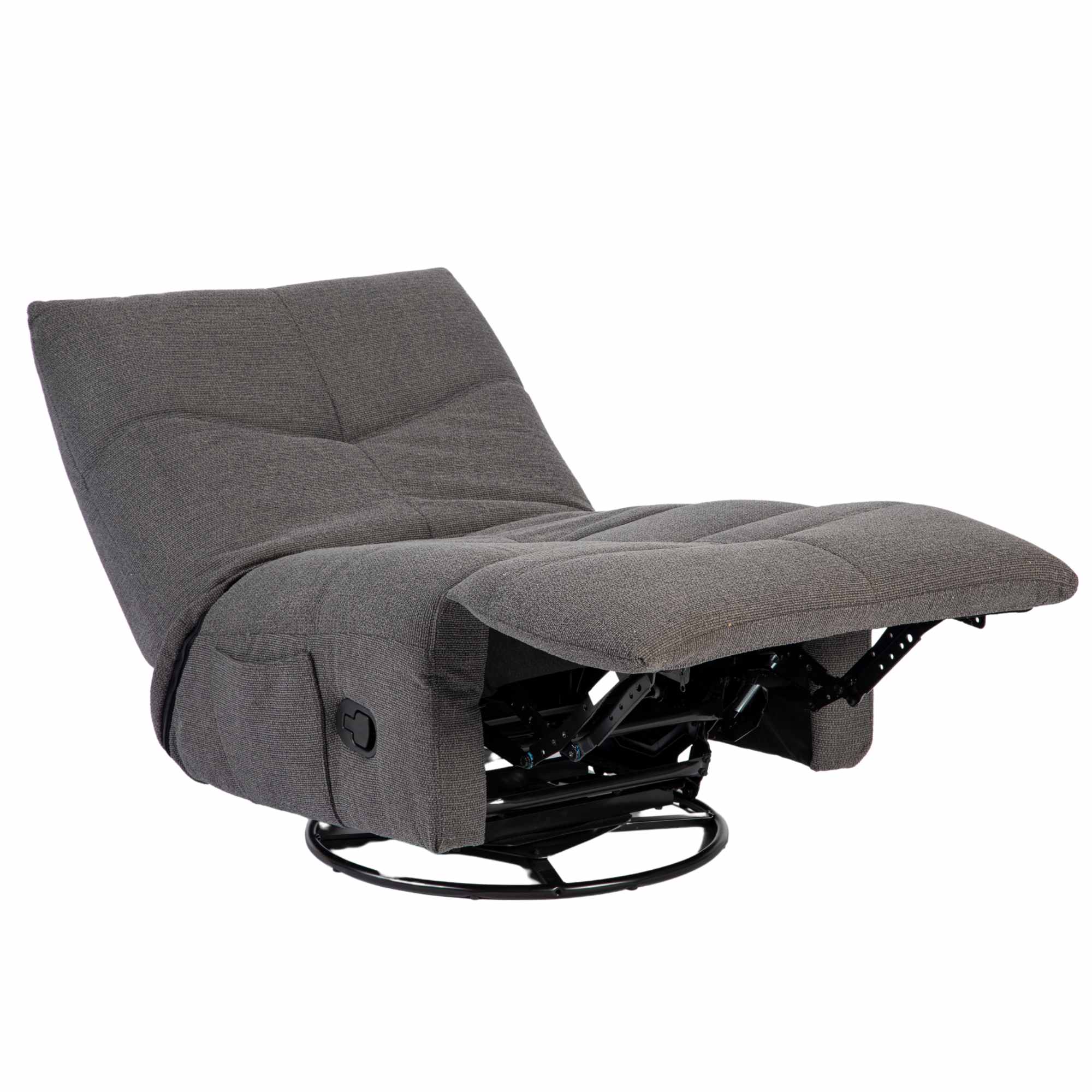 Relaxfauteuil Lazy | Draaibaar | Dark Grey