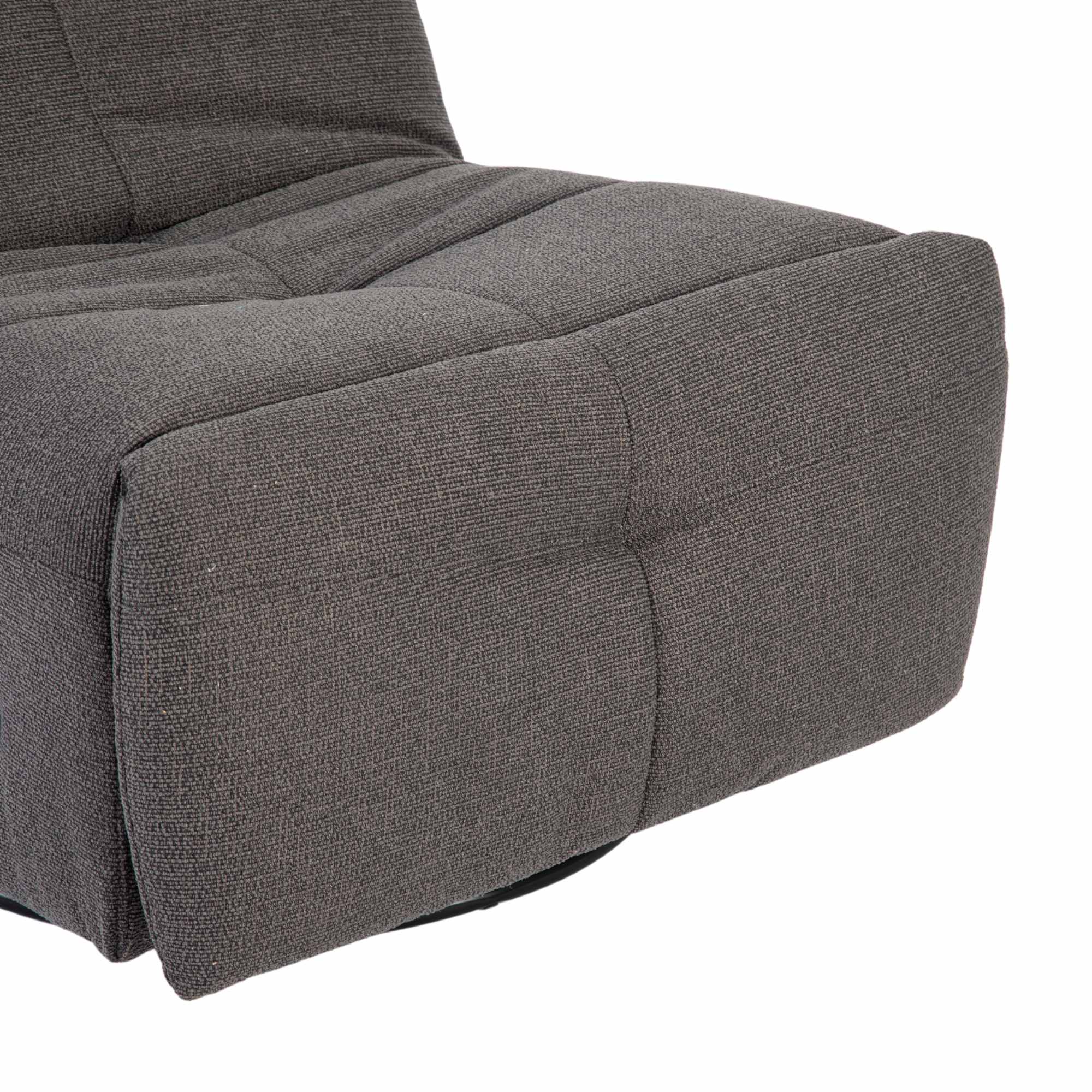 Relaxfauteuil Lazy | Draaibaar | Dark Grey