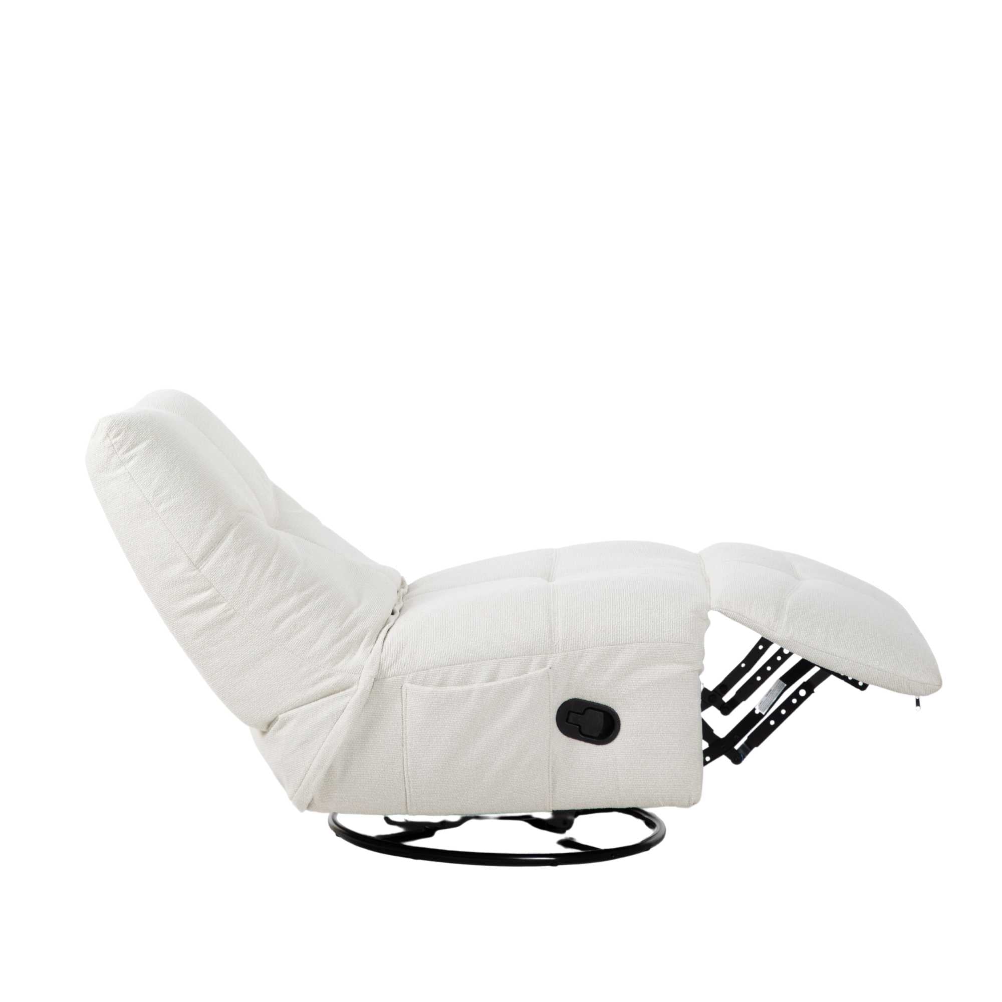 Relaxfauteuil Lazy | Draaibaar | Naturel