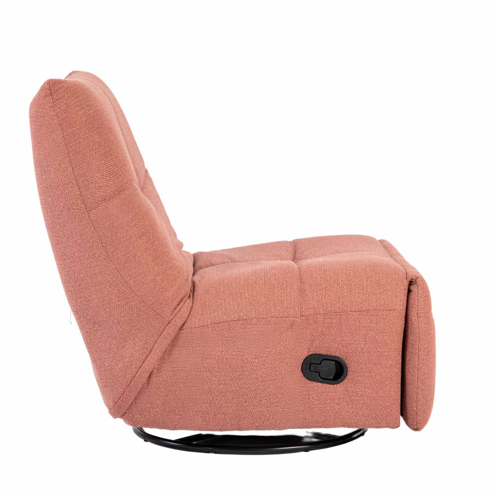Relaxfauteuil Lazy | Draaibaar | Pink