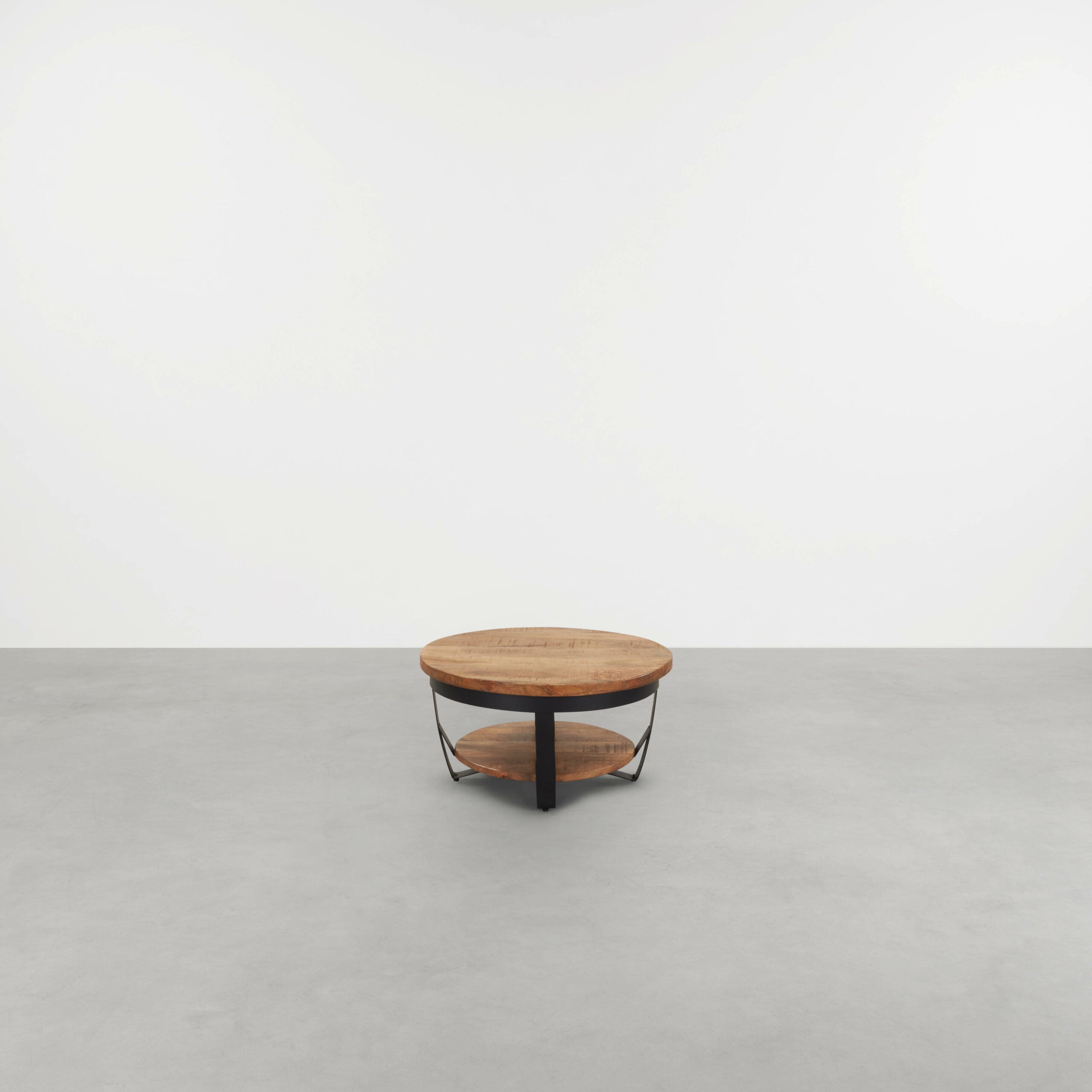 Salontafel Britt 65 cm rond met plank